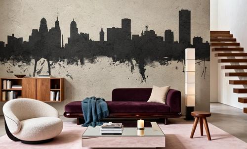 Buffalo New York Skyline Concrete