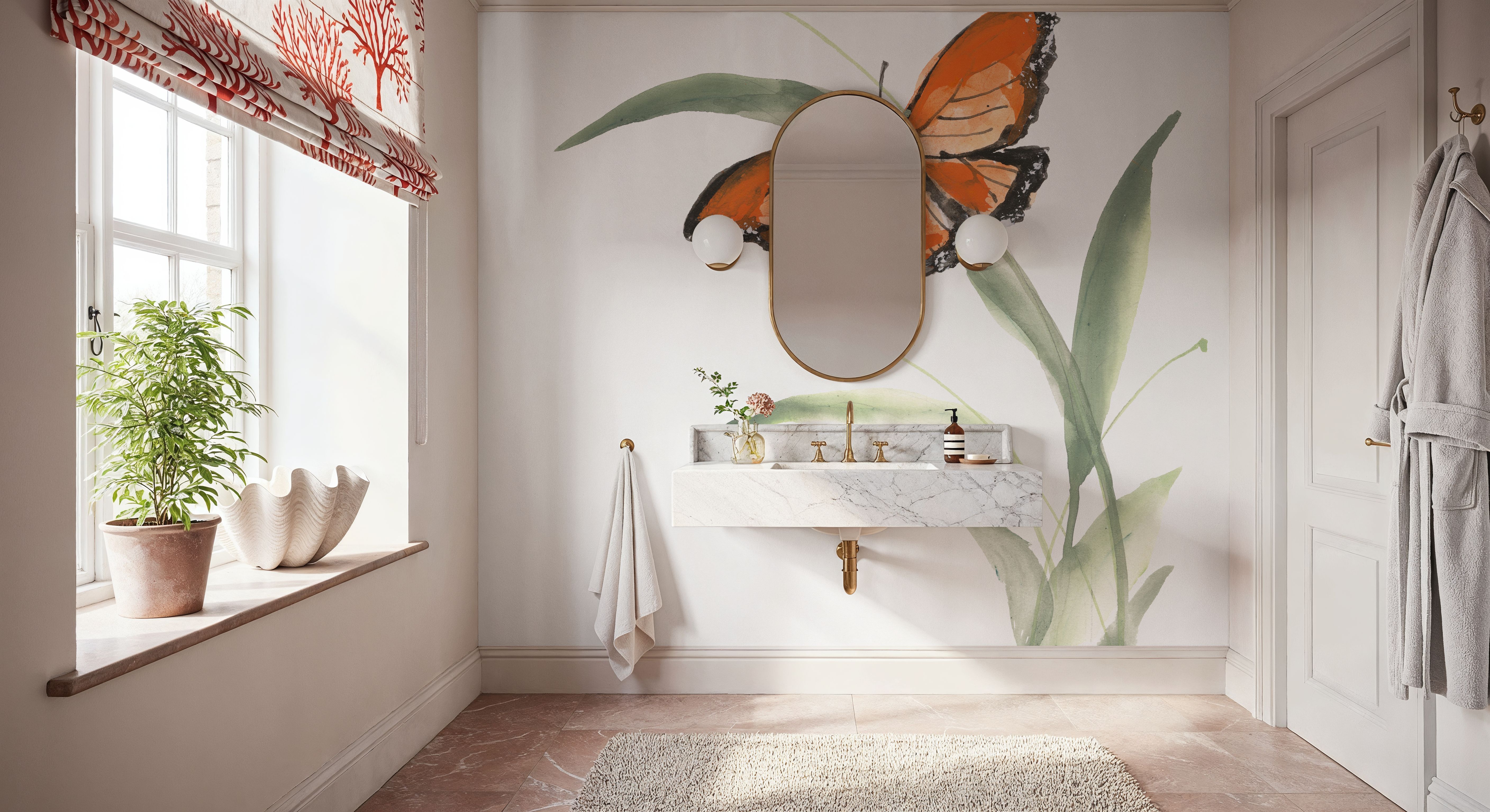 Butterfly Orange I, Behang