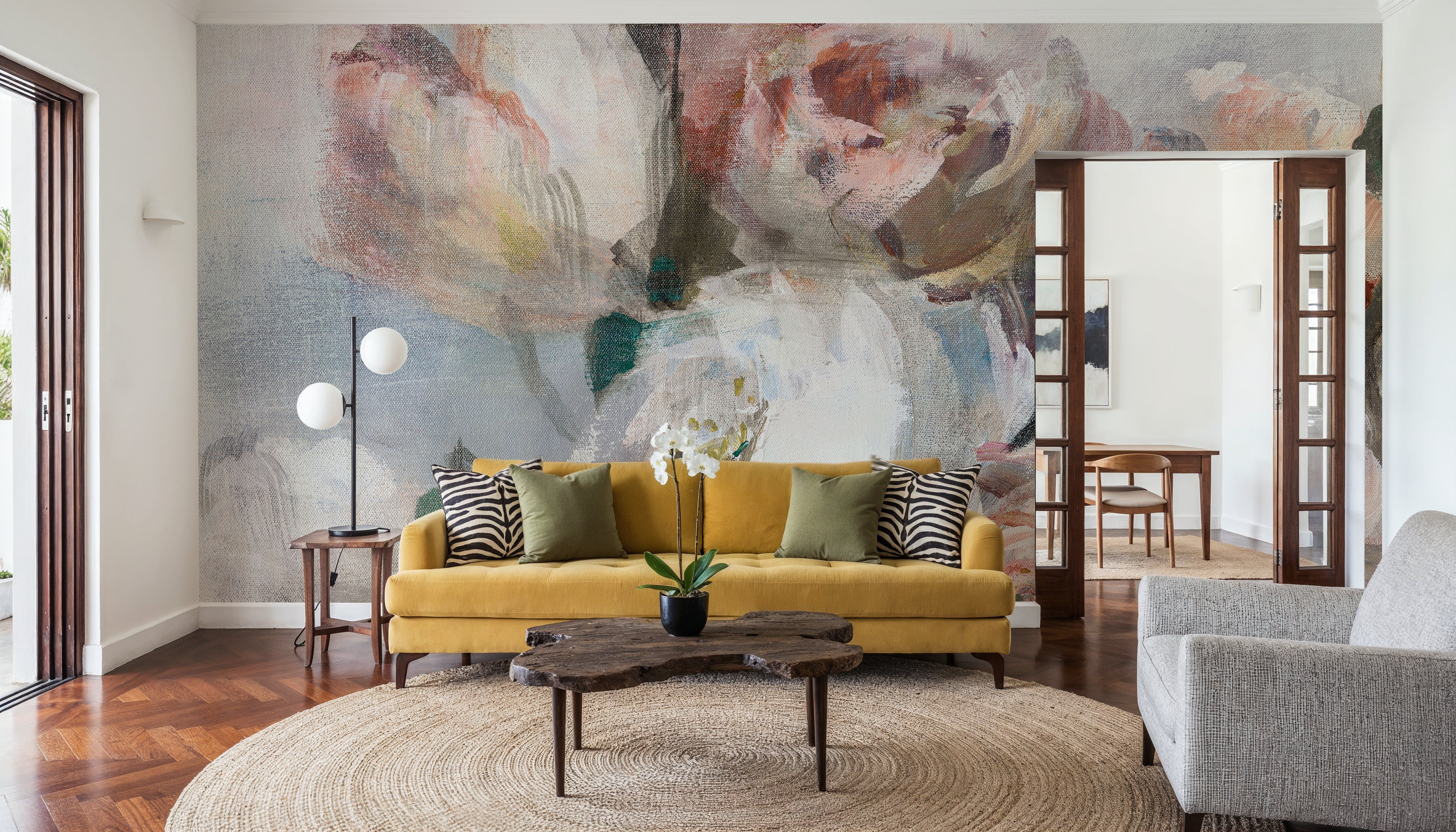 Fall Bouquet on White Panel I