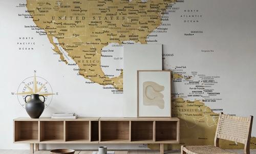 US Mexico Caribbean Map - Rosie