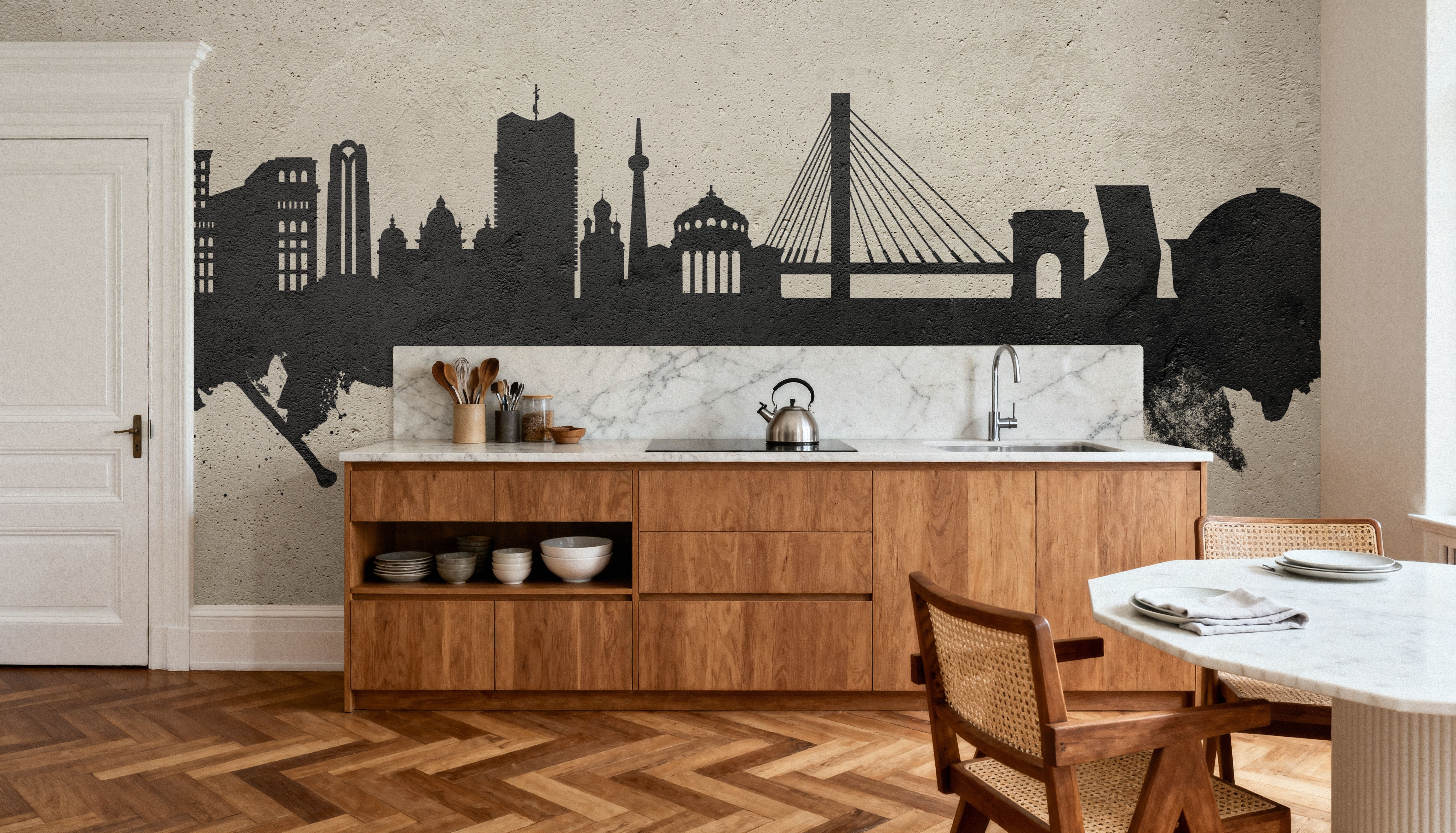 Bucharest Romania Skyline Concrete