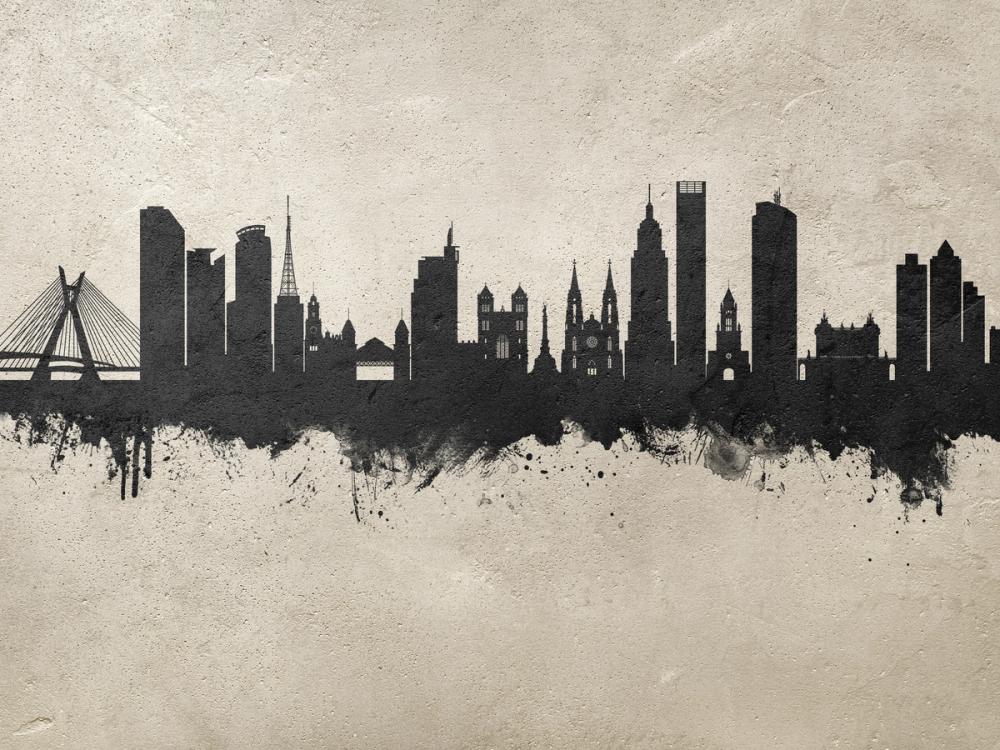 São Paulo Brazil Skyline Concrete