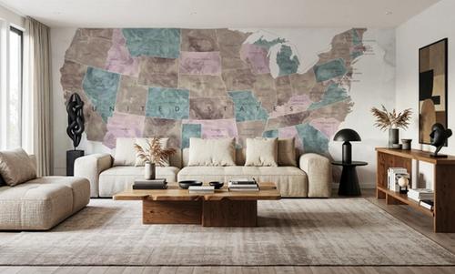US State Map - Leire Wash