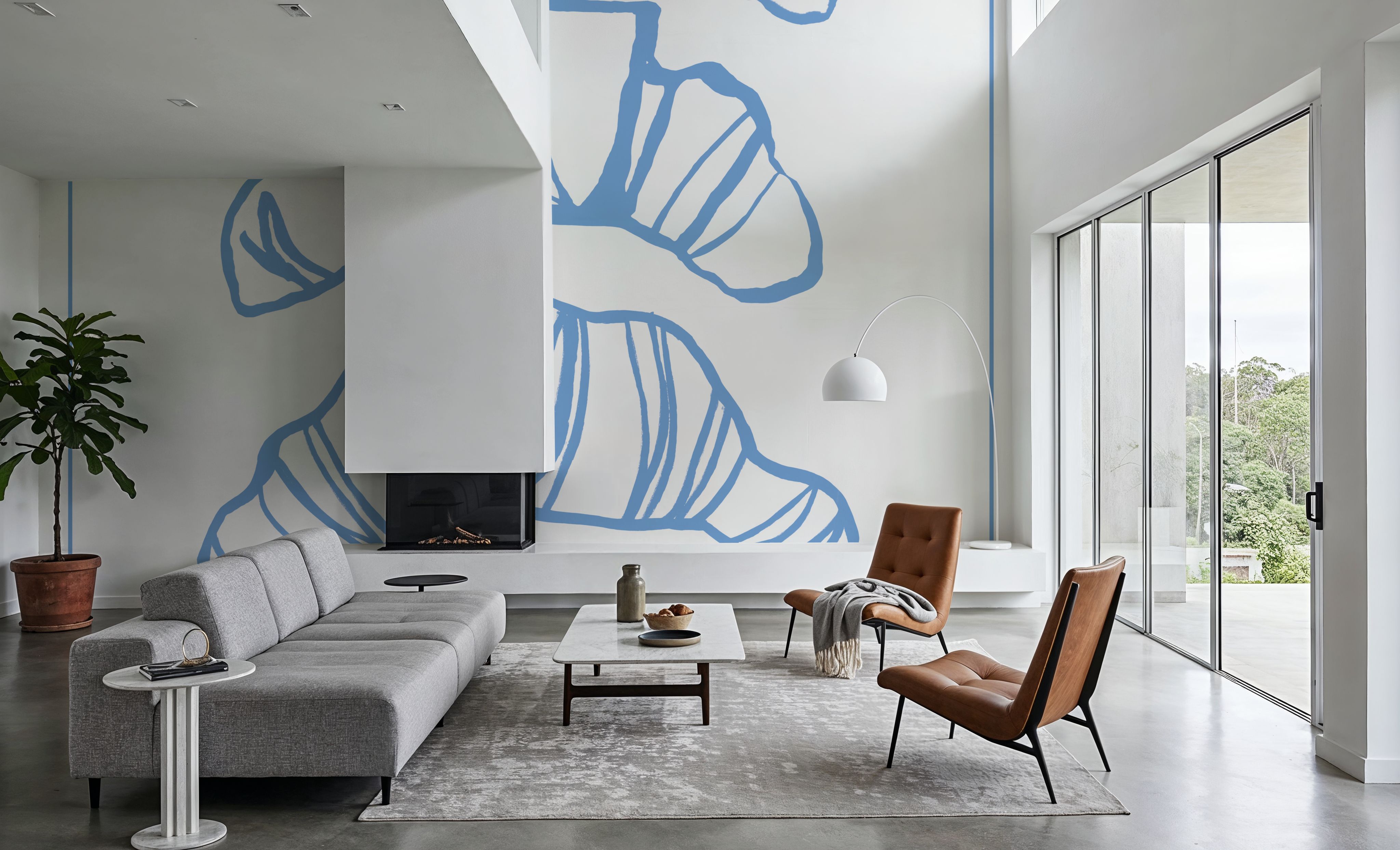 Breakfast Doodles VI White