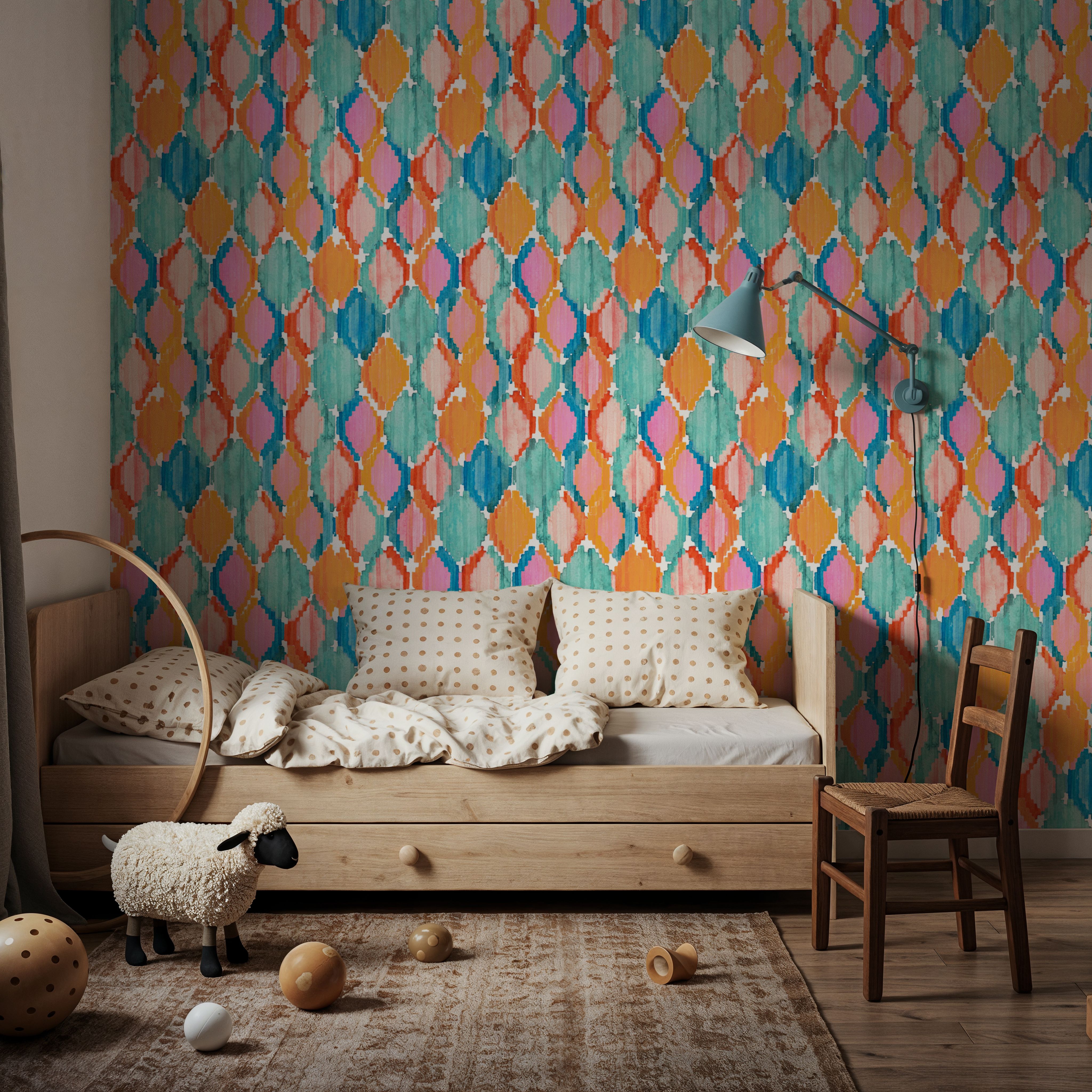 Marmalade Ikat, Carte da parati