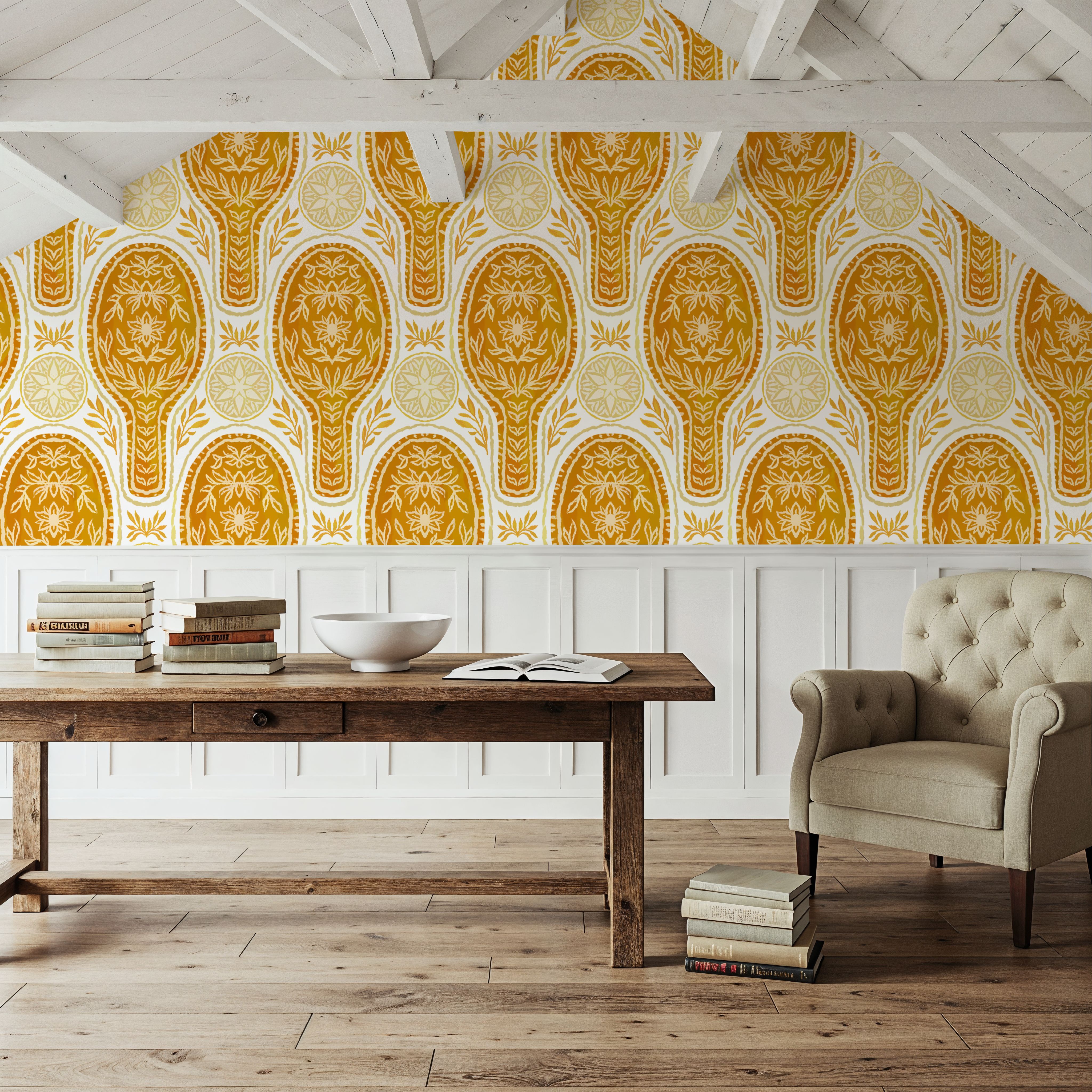 Floral Rackets, Yellow