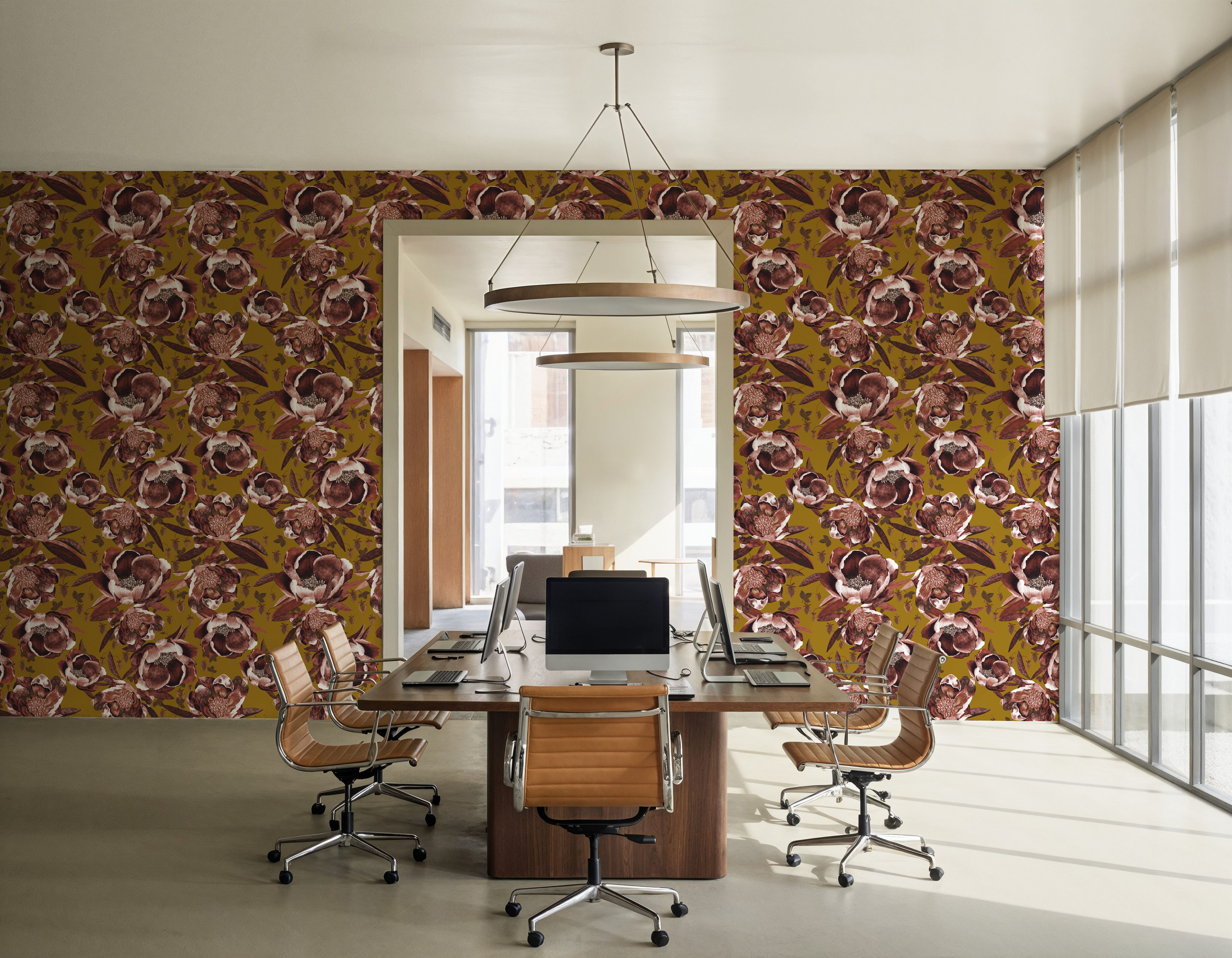 Pop Peonies, Rust & Mustard