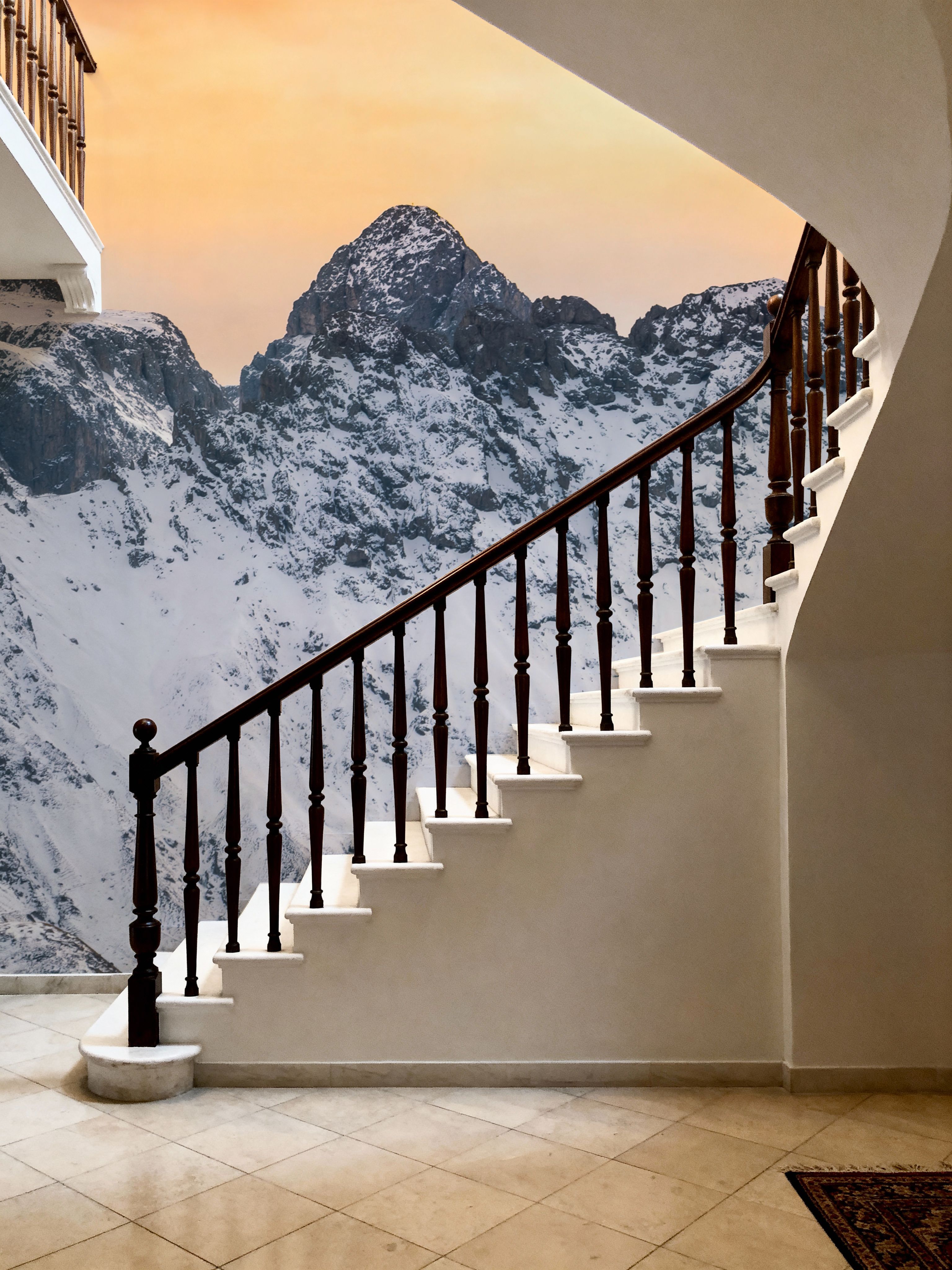 Snowy Mountain Ridge