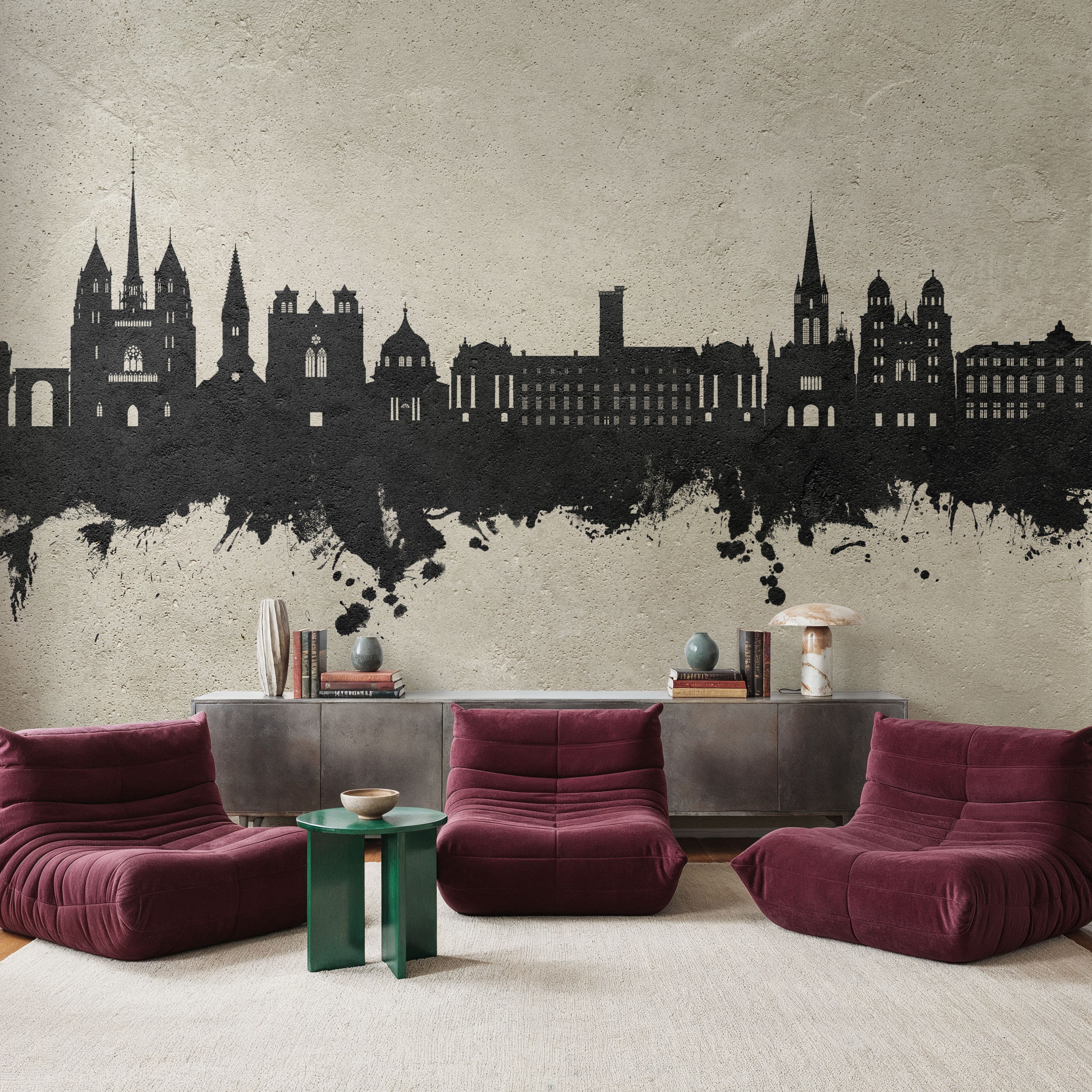 Dijon France Skyline Concrete