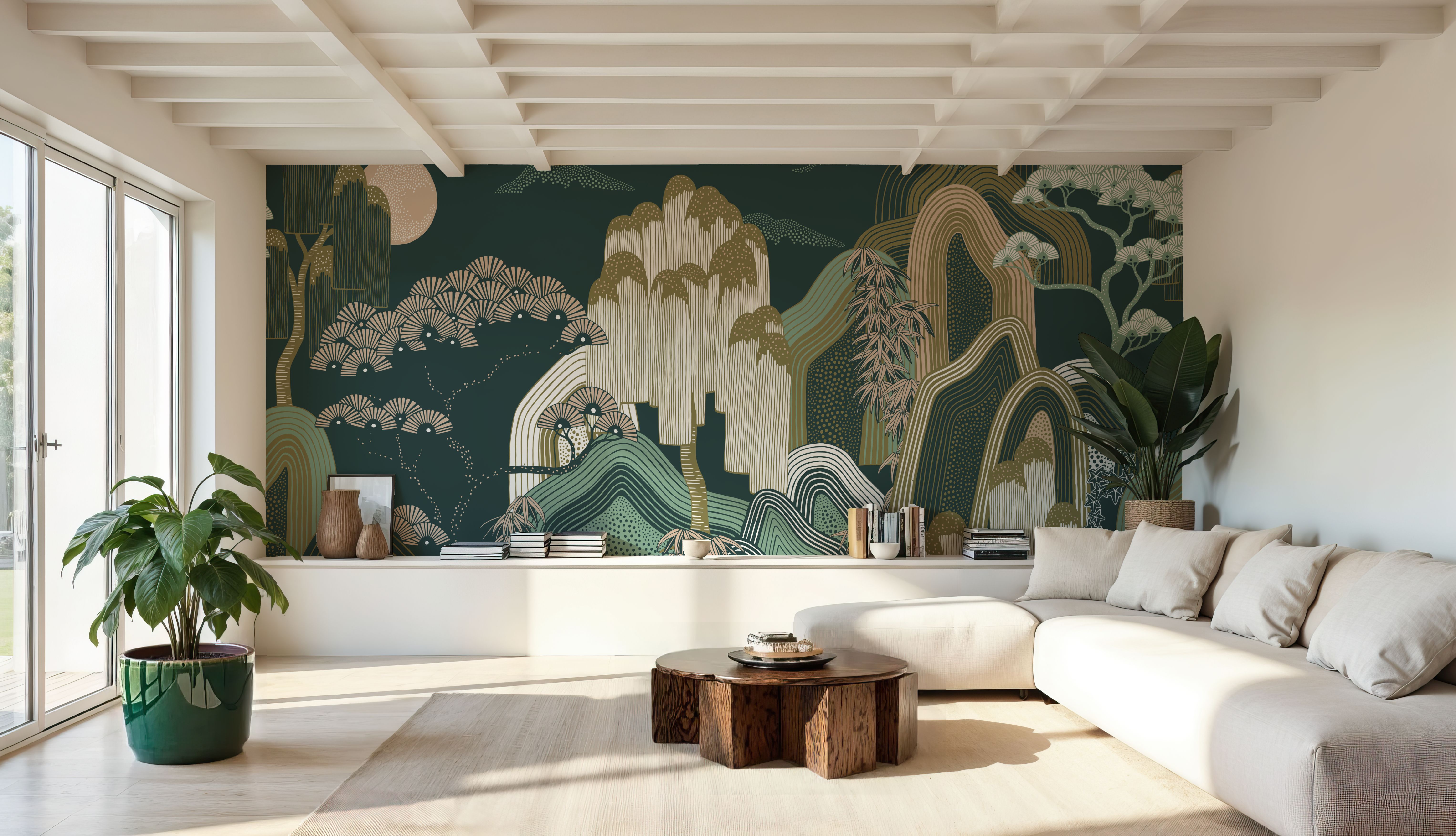 Whispers of the Mountain, Green, Wallpaper