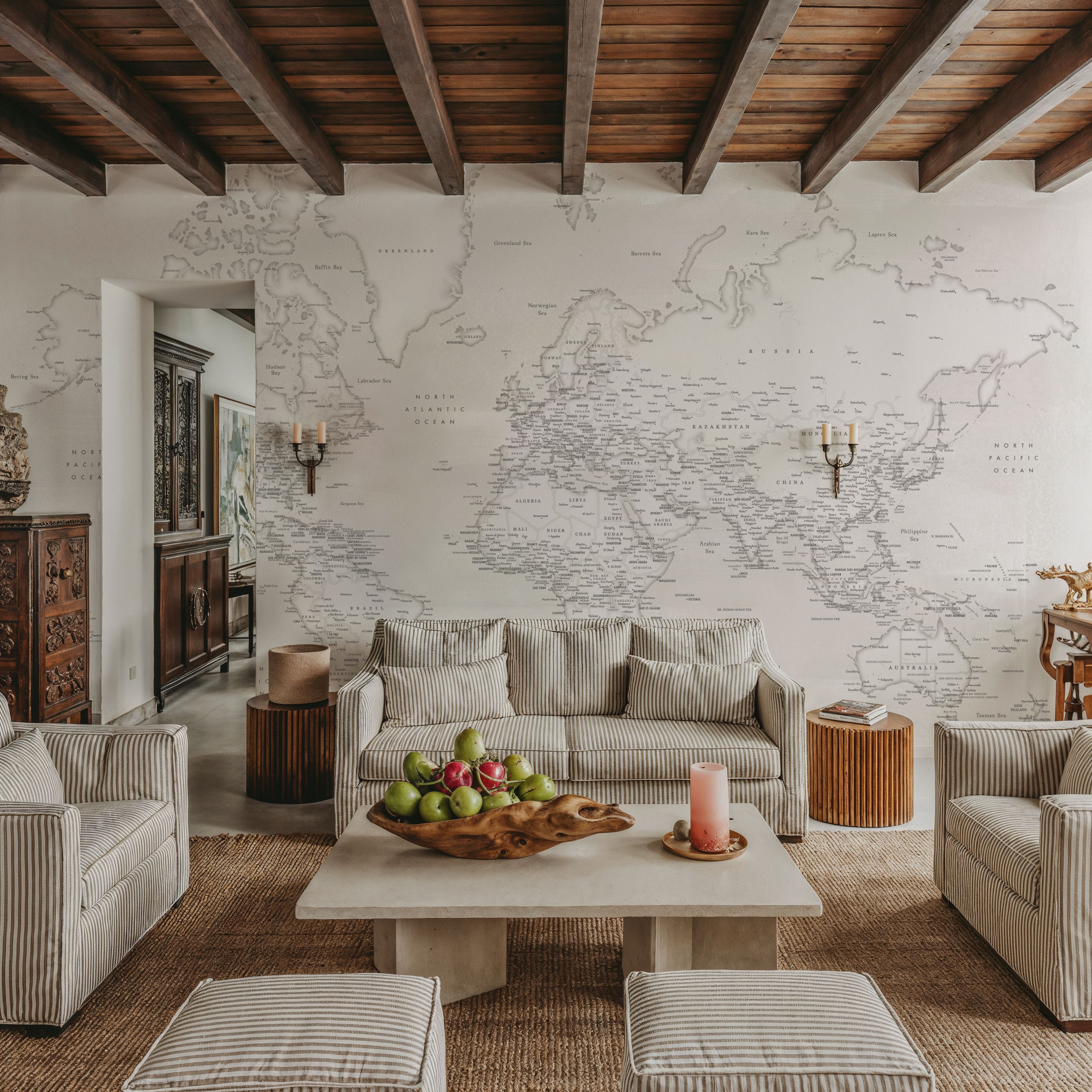 World Map Cities - Maeli White