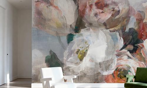 Fall Bouquet on White Panel I