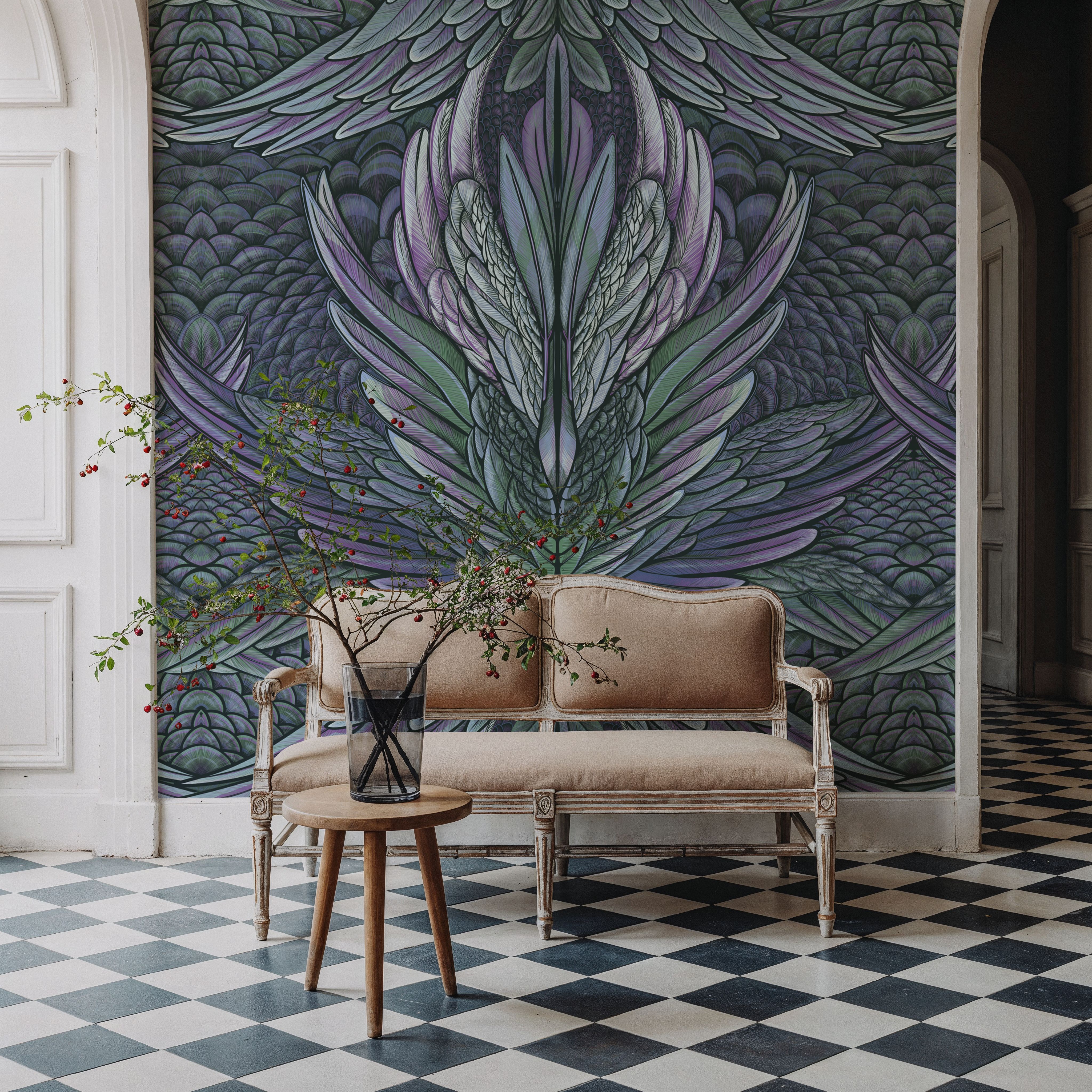 Irridescent Dusky Purple