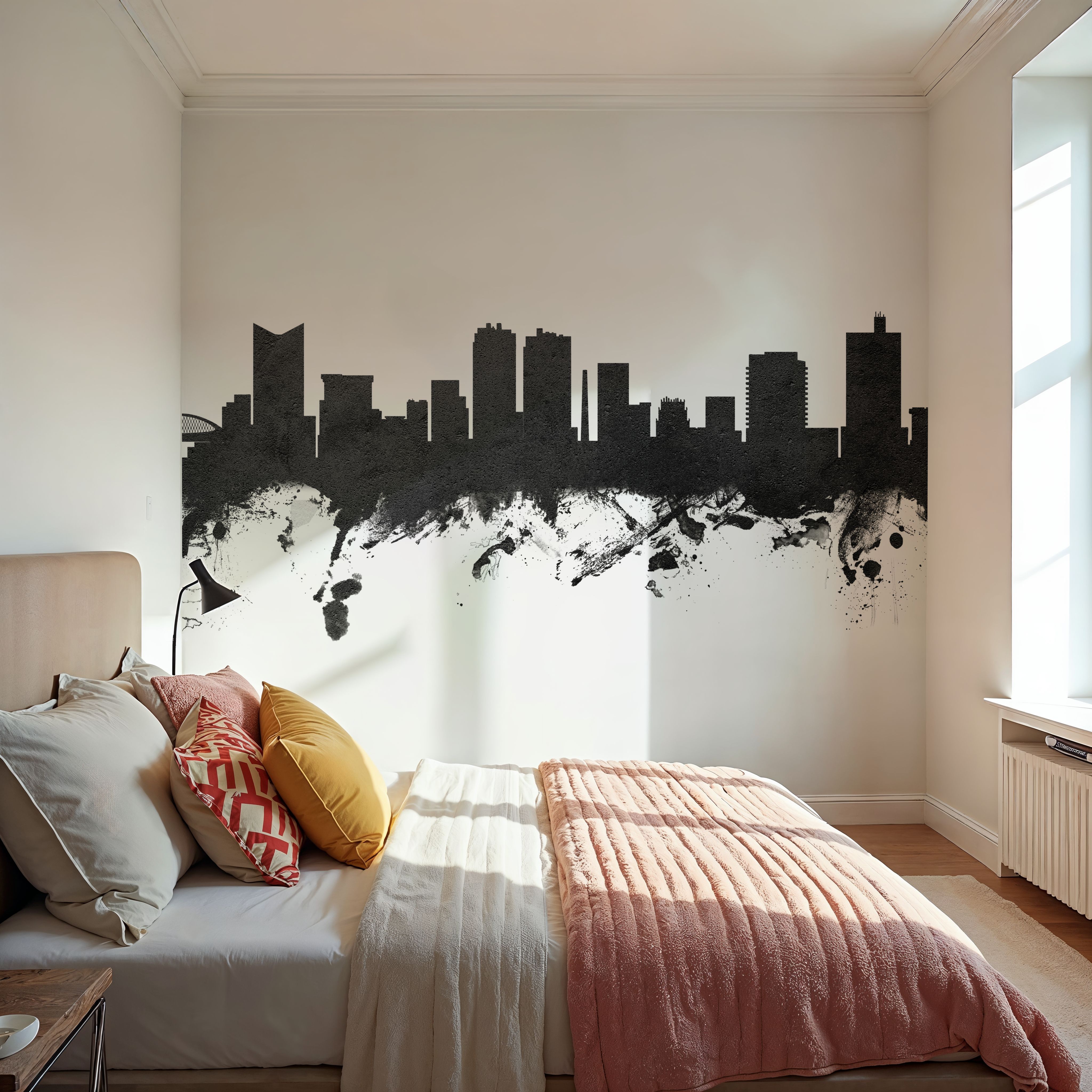 Fort Worth texas Skyline Black & White