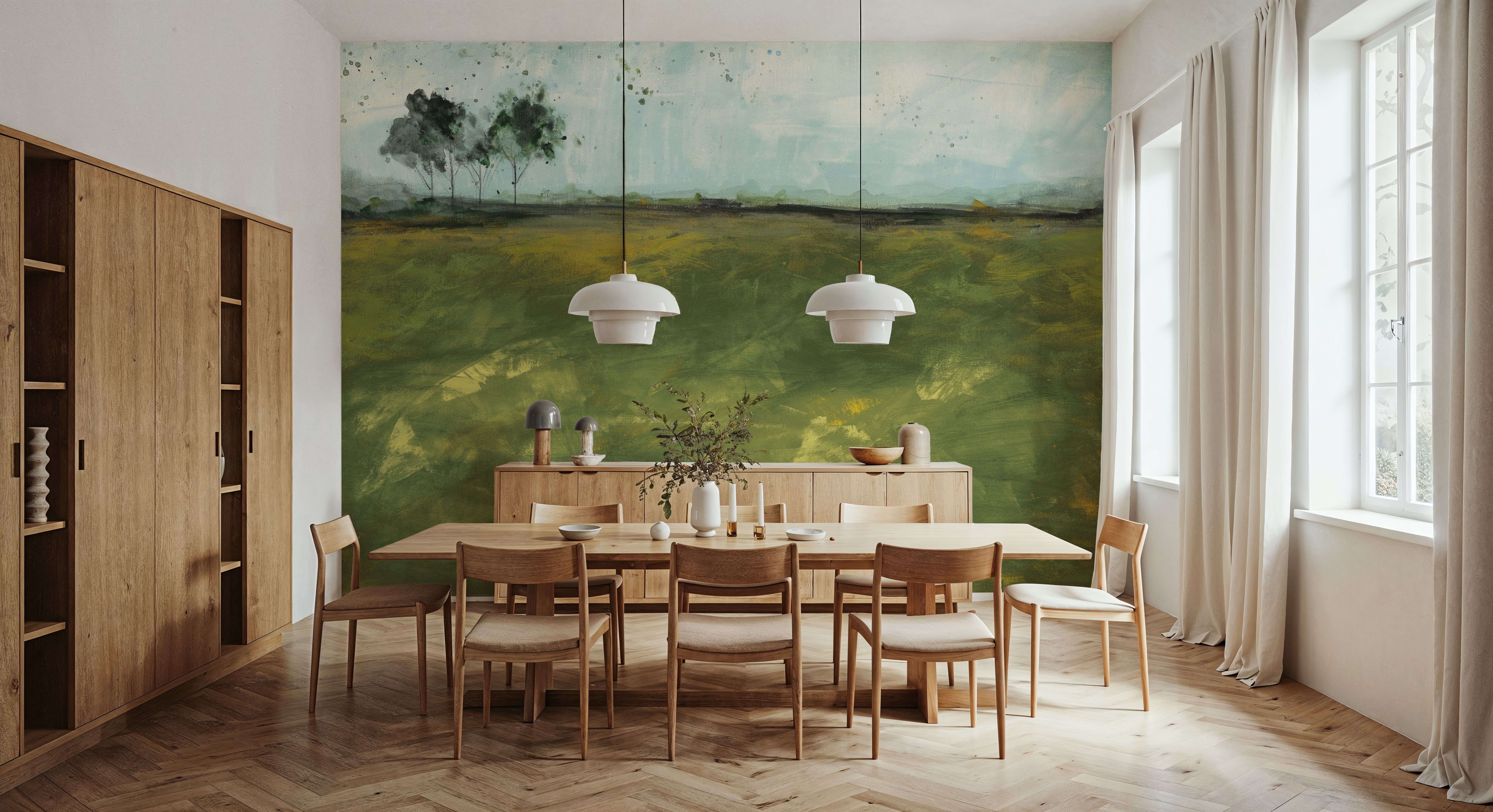 Over the Meadow Green