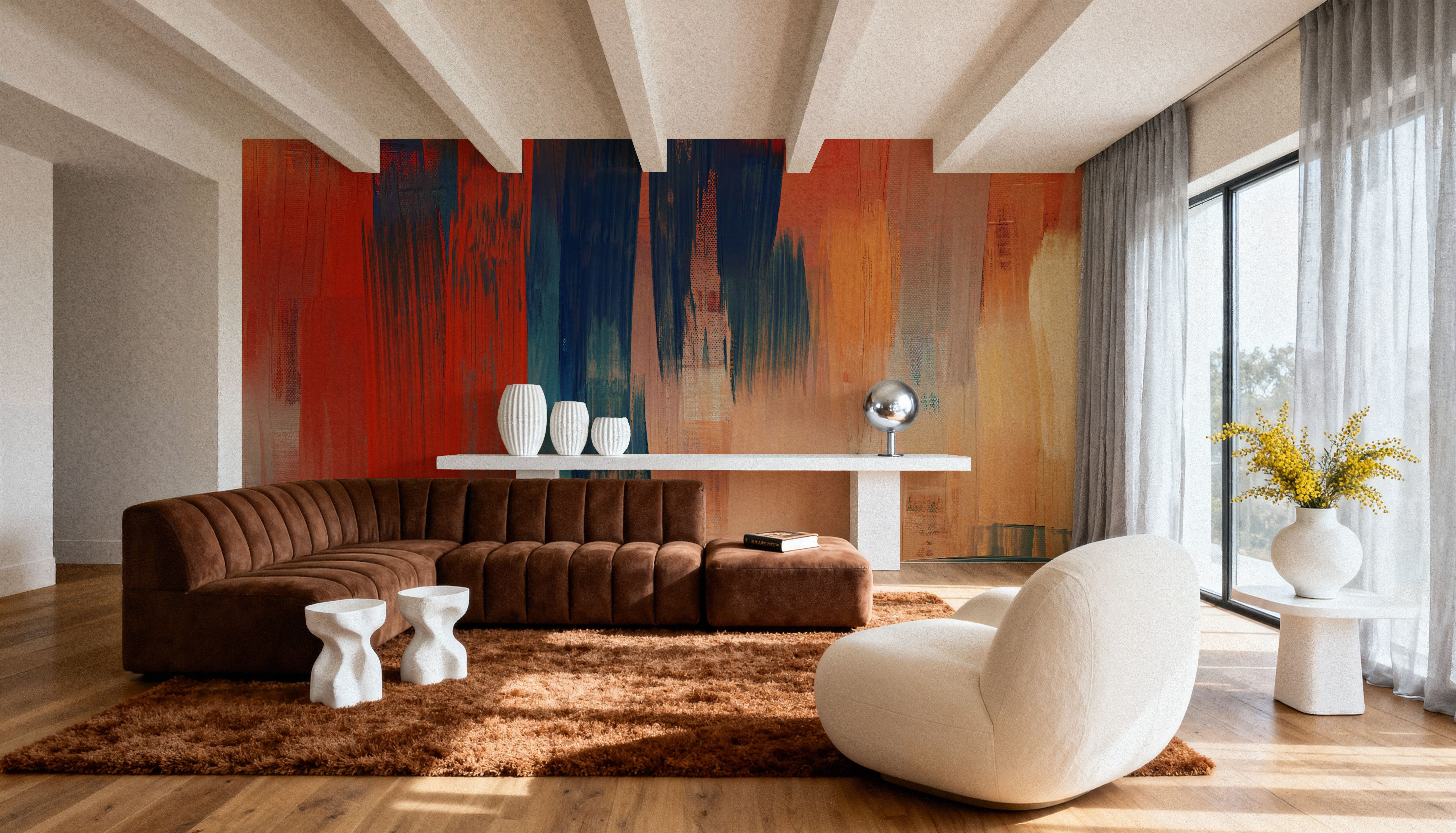 Abstract Study In Red