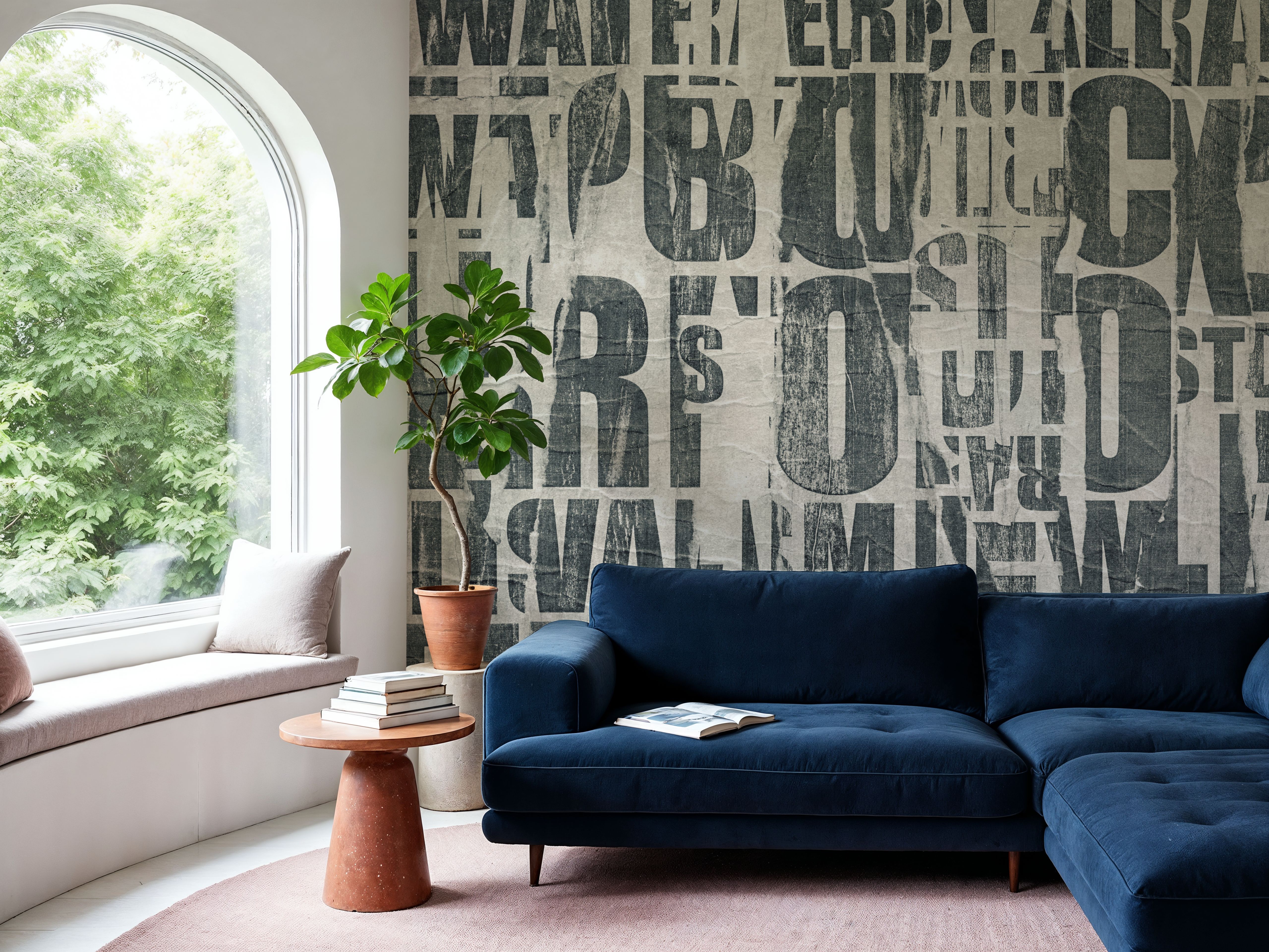 Letterpress Vintage Newspaper Collage