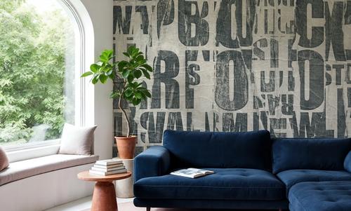 Letterpress Vintage Newspaper Collage