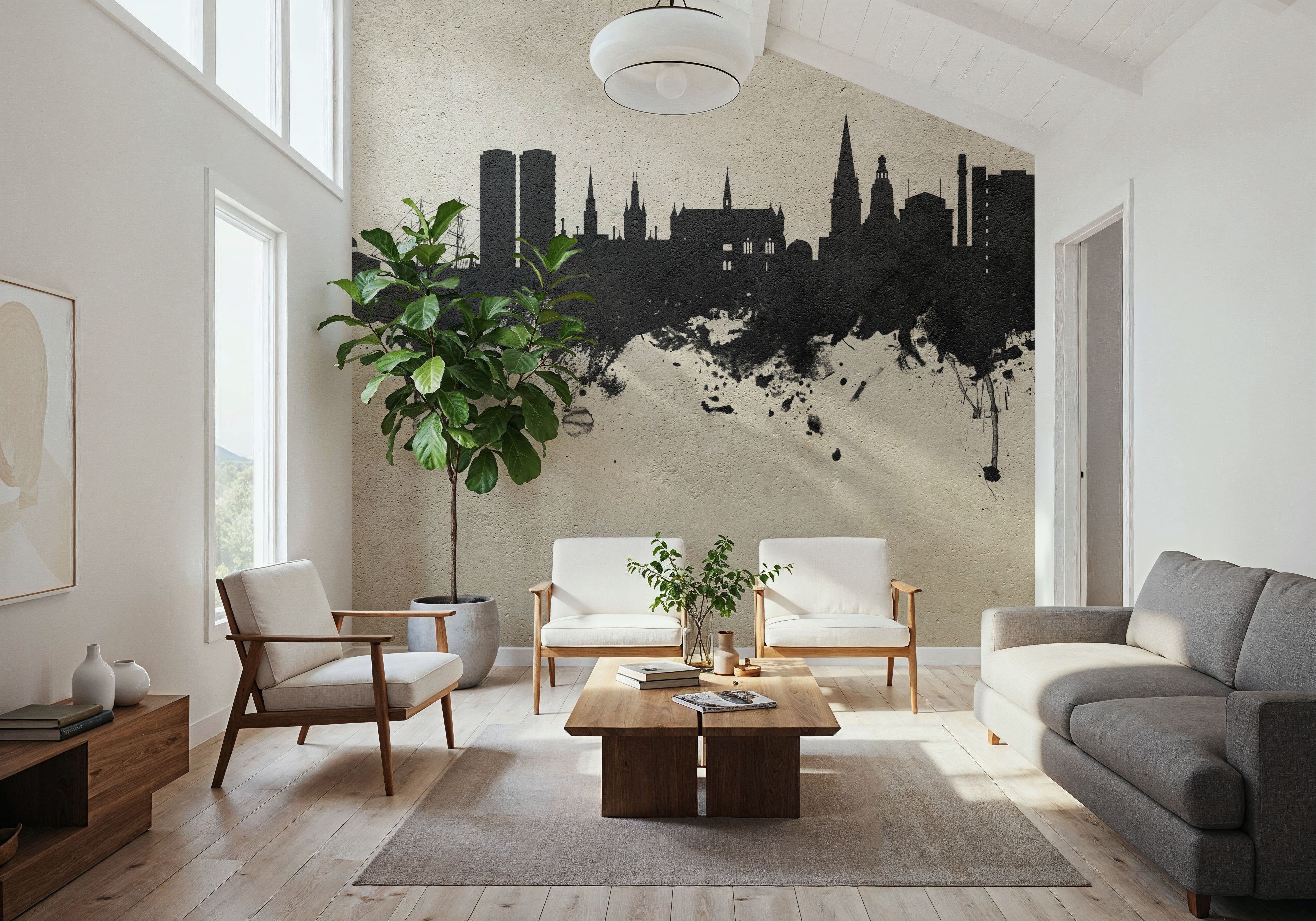 Dundee Scotland Skyline Concrete, Wallpaper