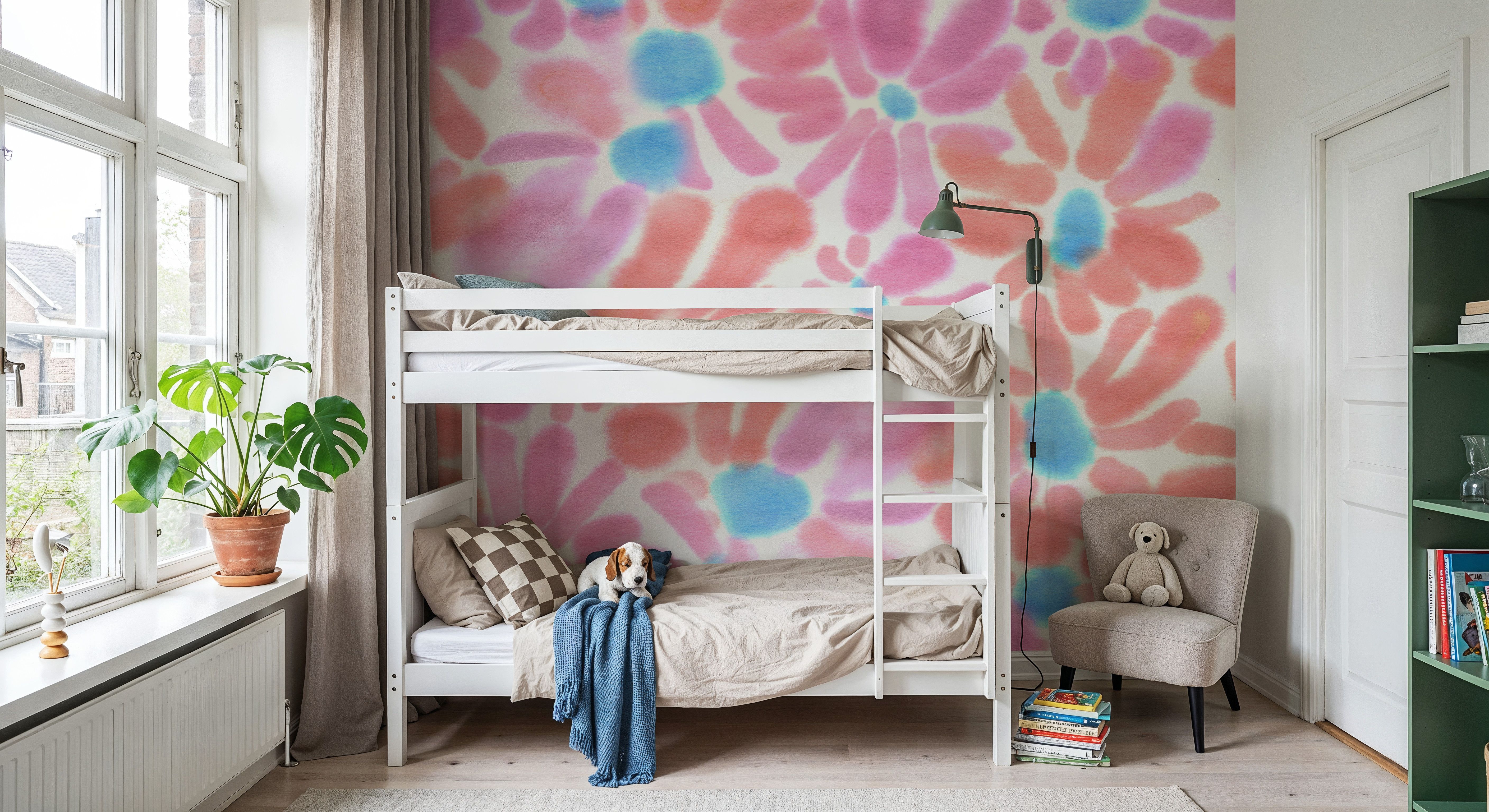 August Blossoms, Pink, Wallpaper