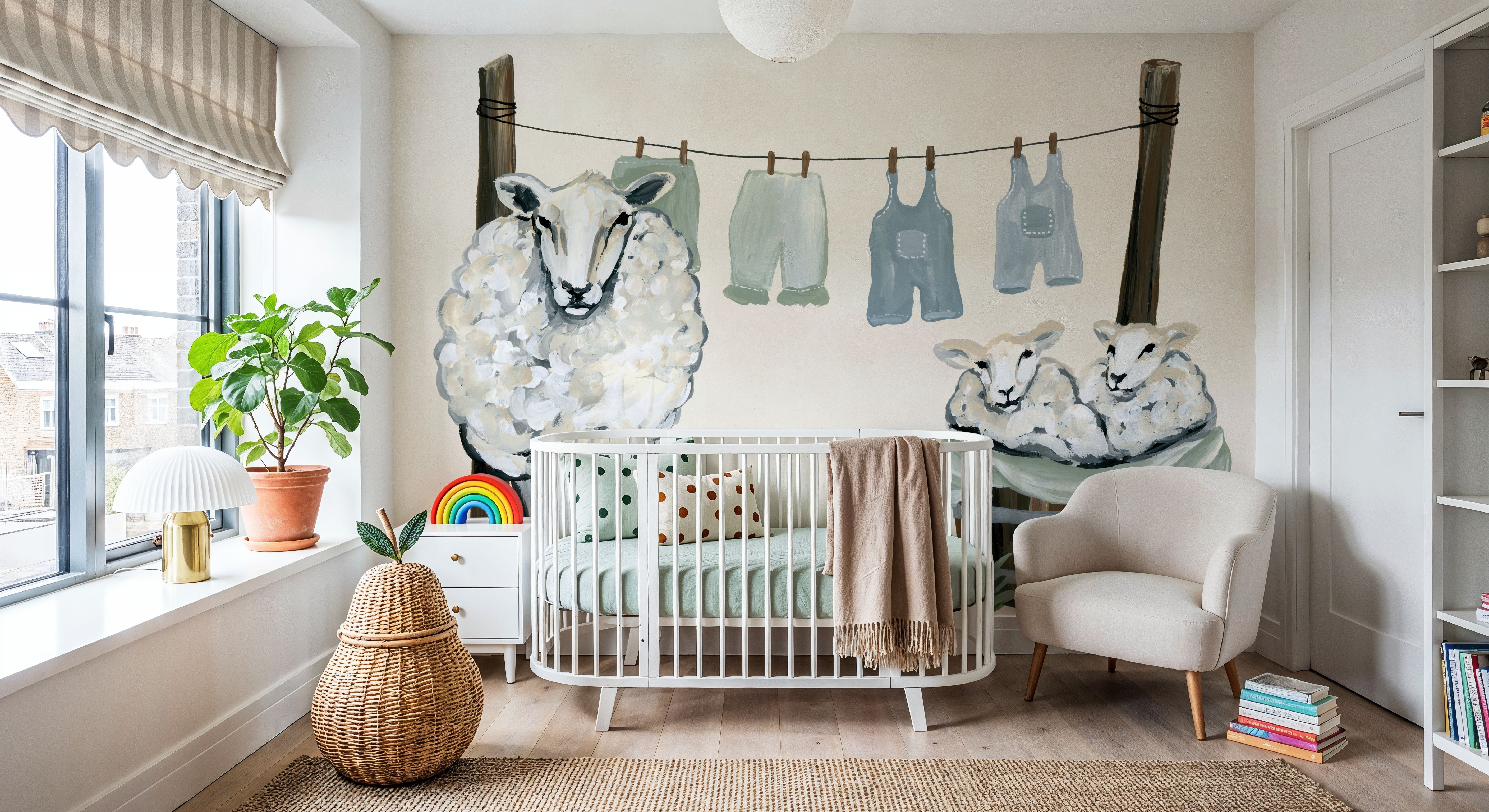 Clothesline Sheep, Wallpaper