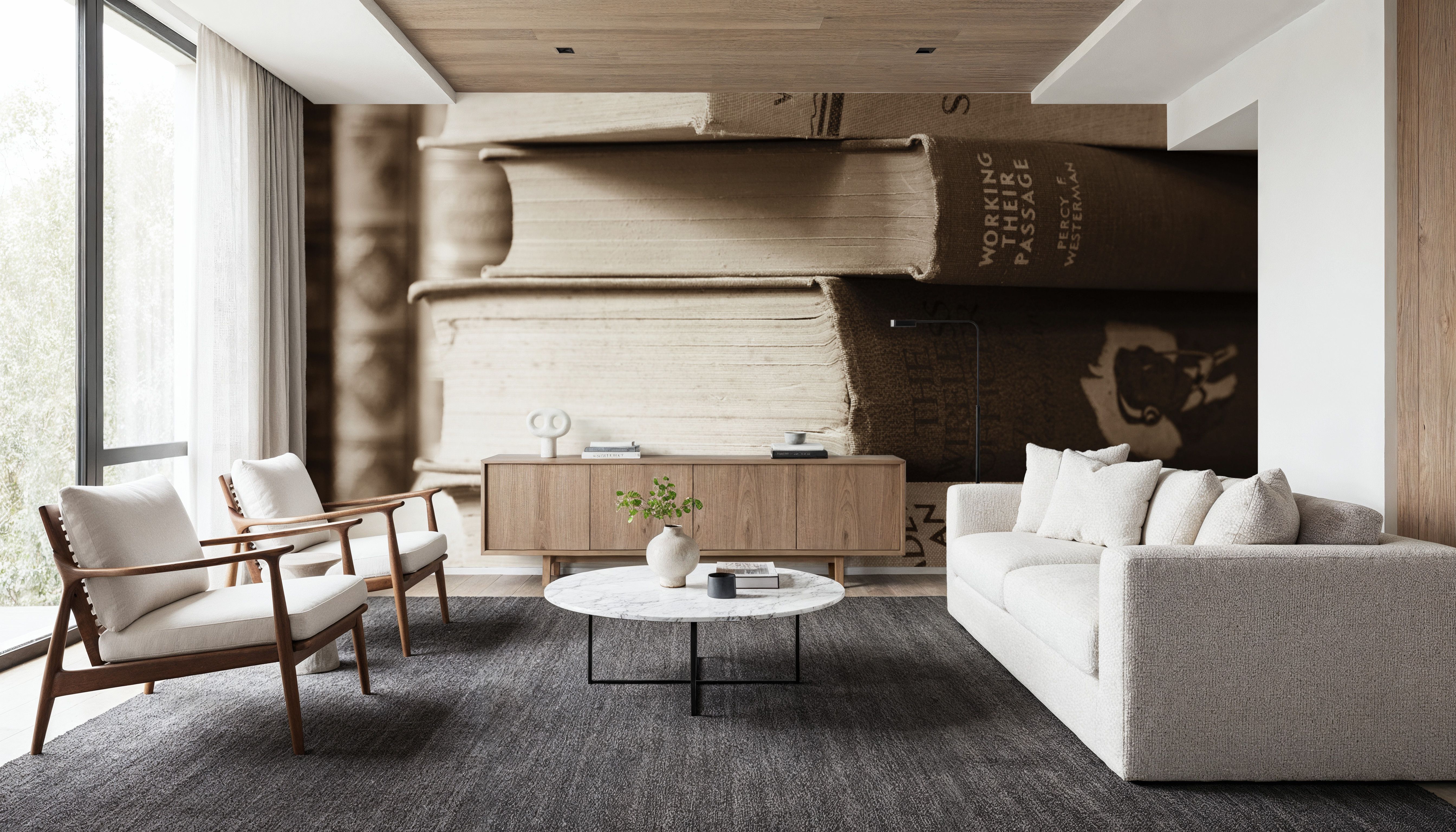 Cozy Library, Tapet