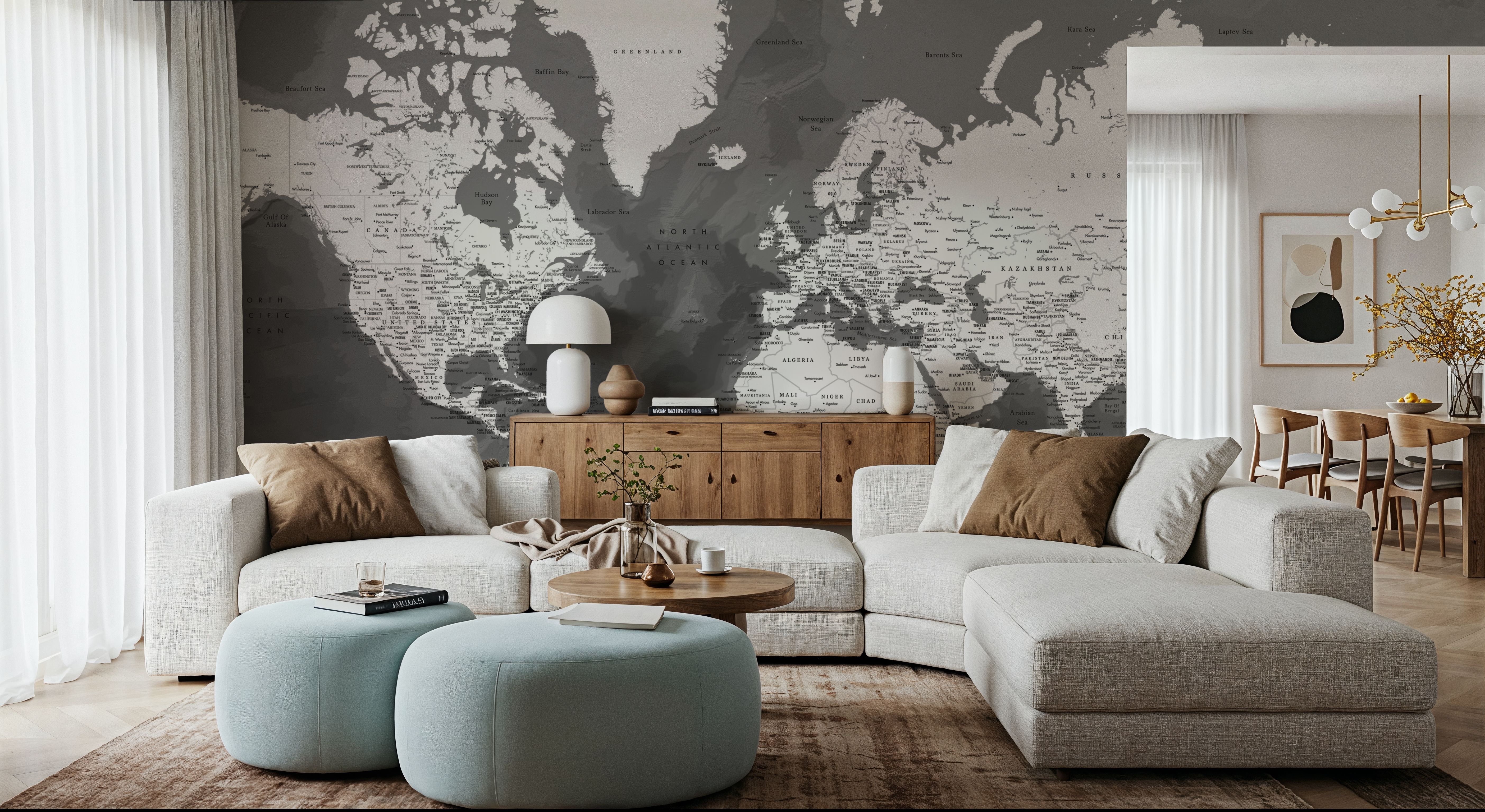 World Map Cities - Olson