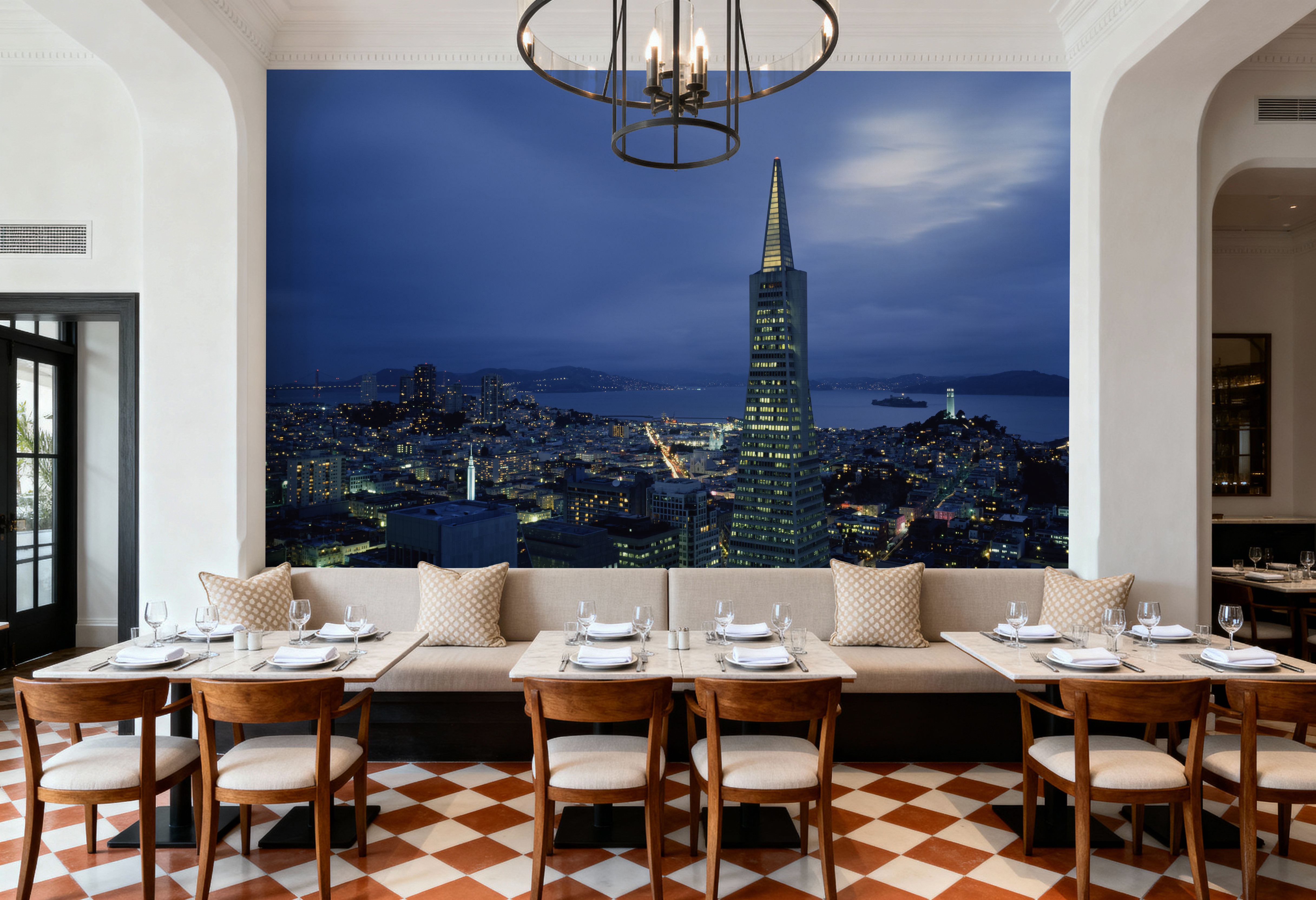 Luminous Triangle Skyline