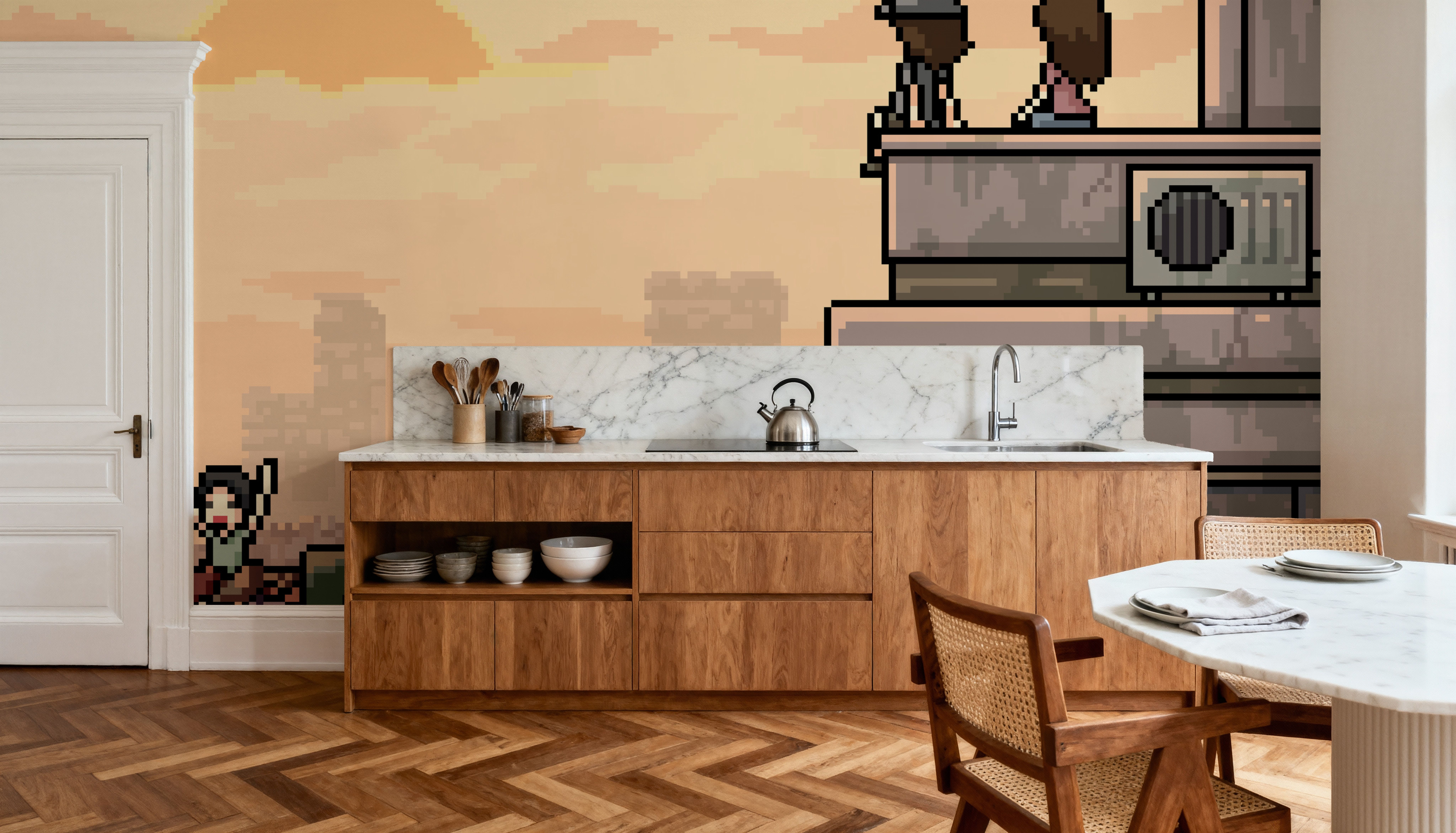 Pixel Doom, Wallpaper