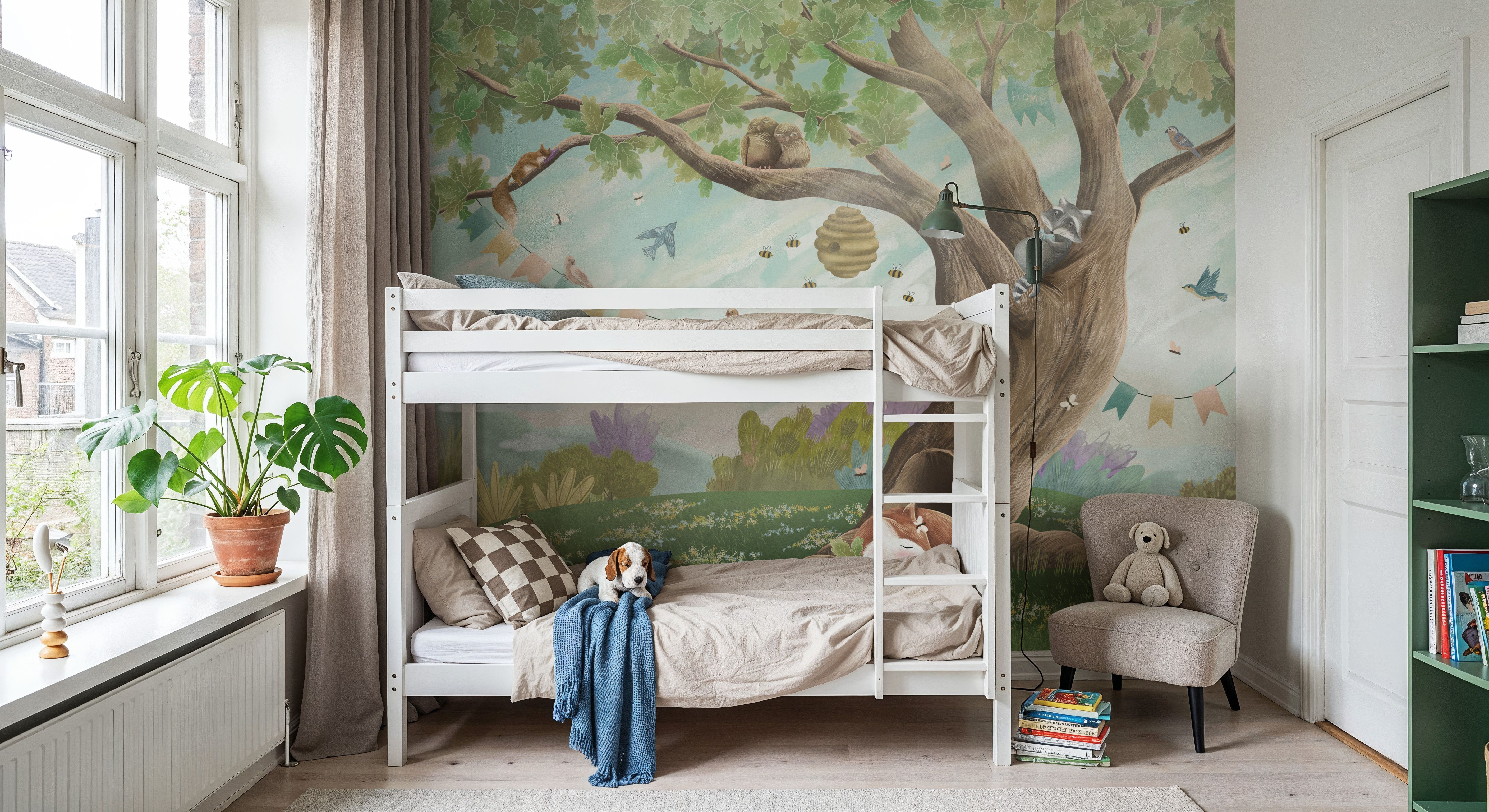 Oak Hill Slumber, Spring Green, Papel pintado