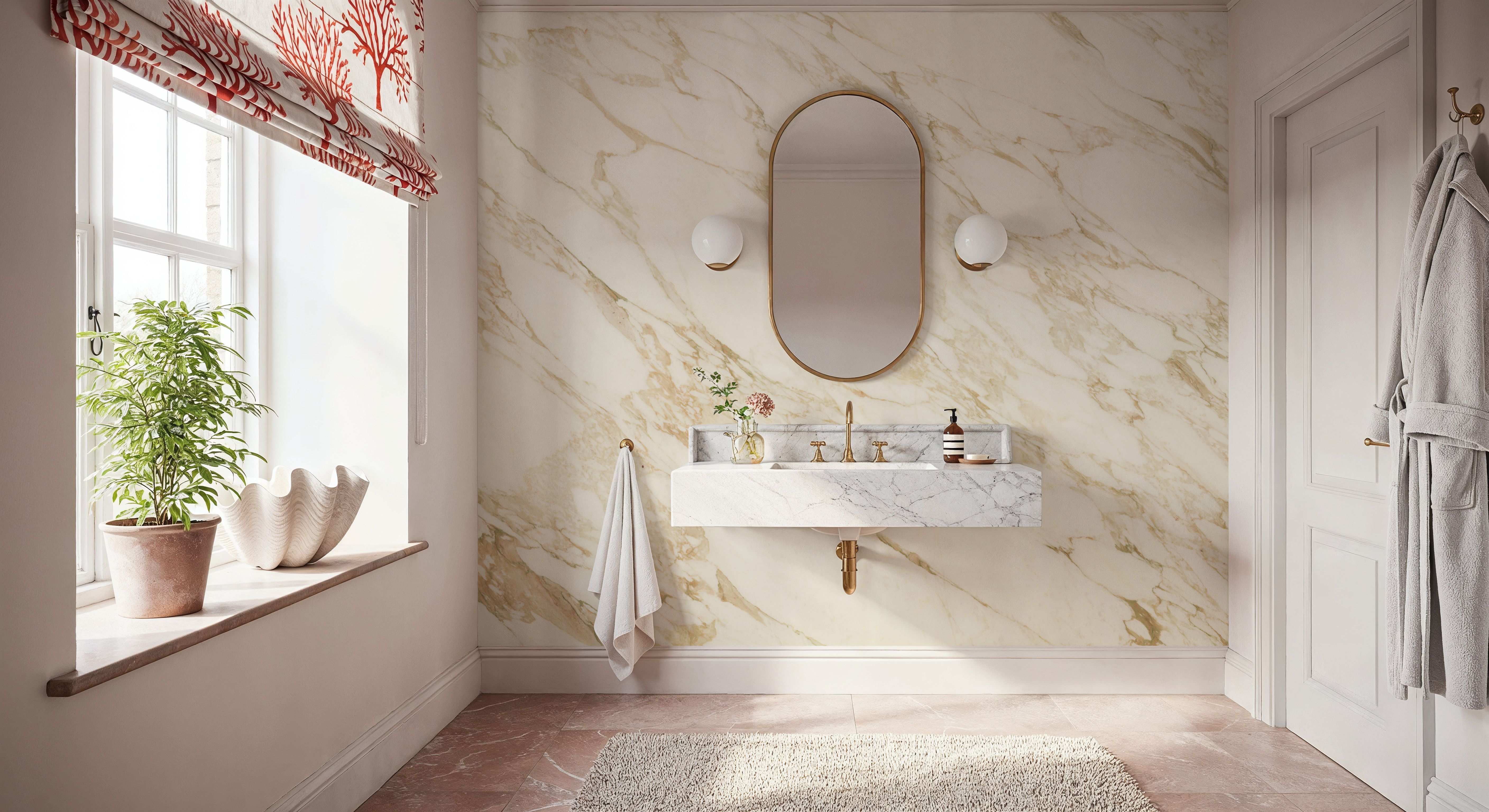 Calcatta Marble Warm, Wallpaper