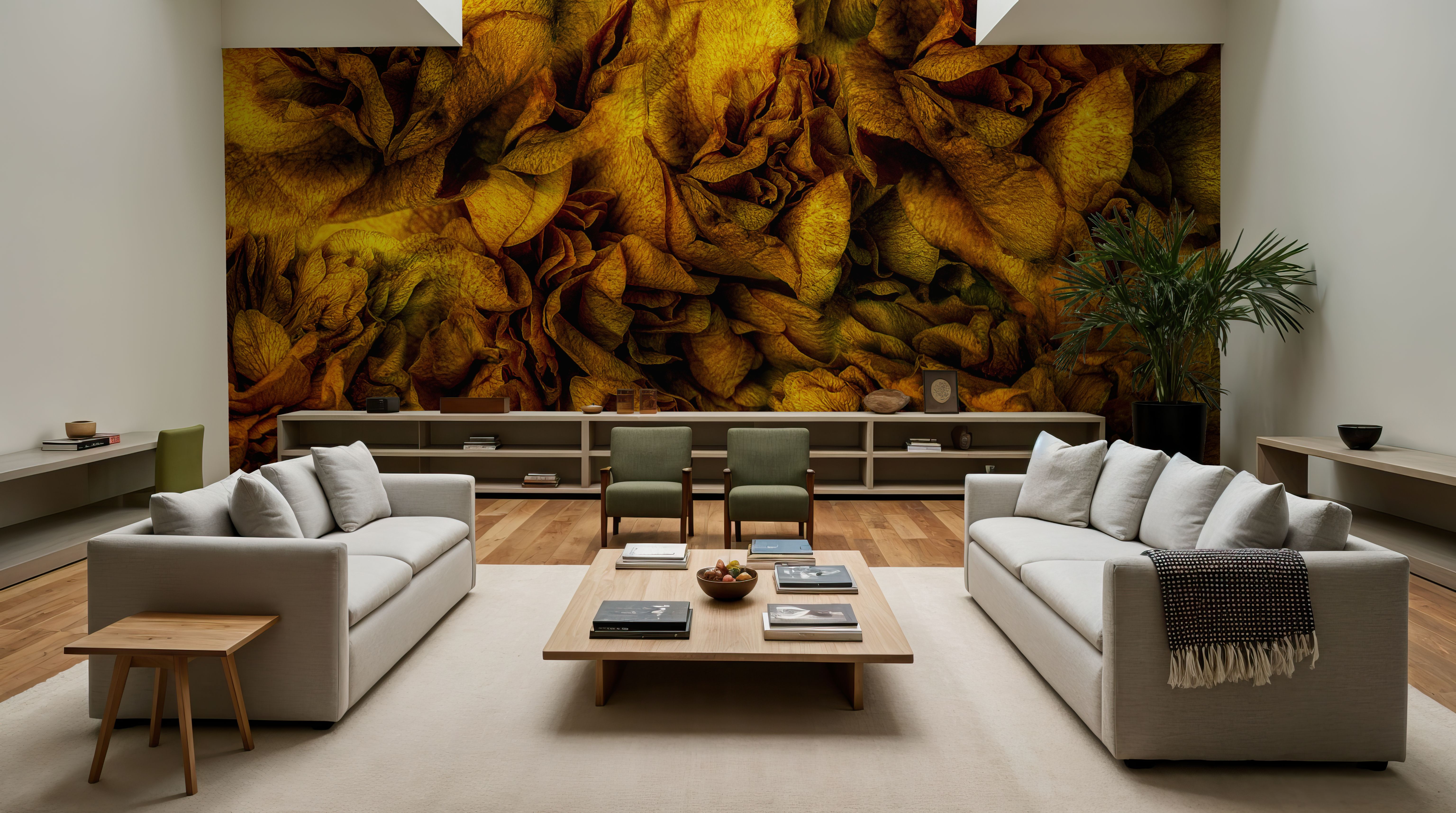 Ruffles and Frills, Behang