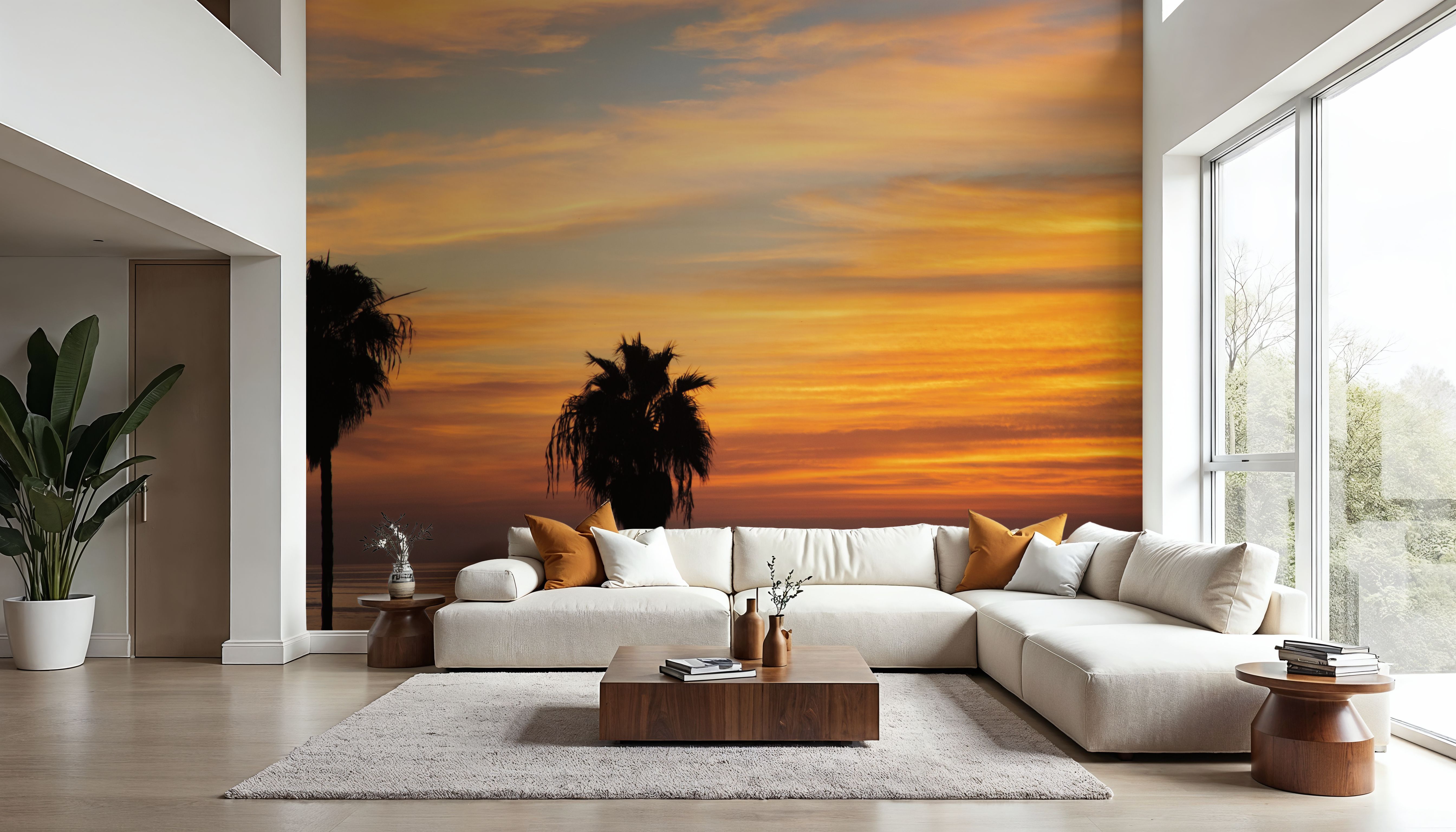 Sunset Palms III