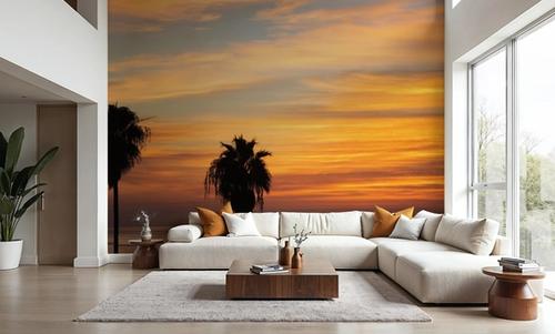 Sunset Palms III