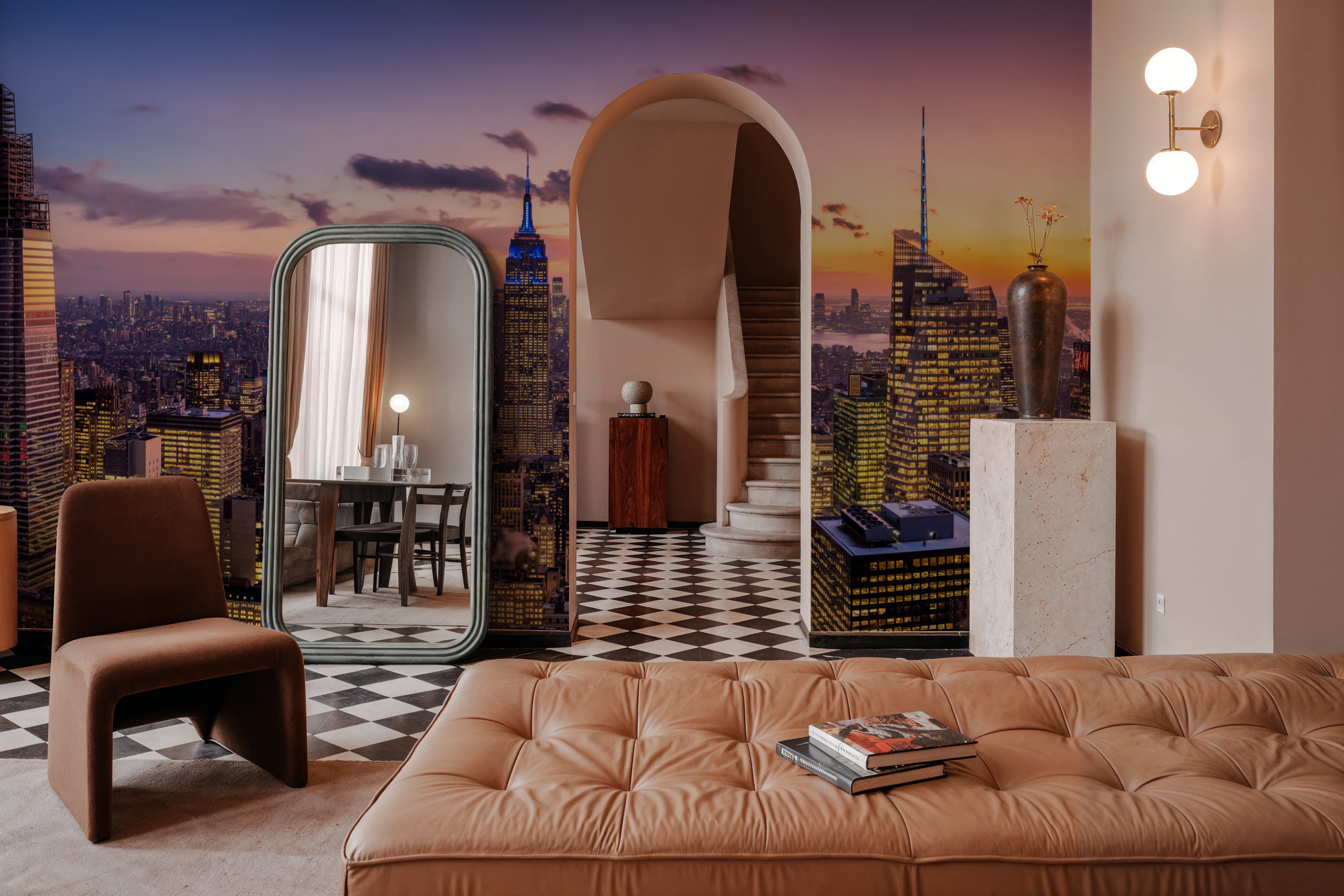 Manhattan Skyline Sunset