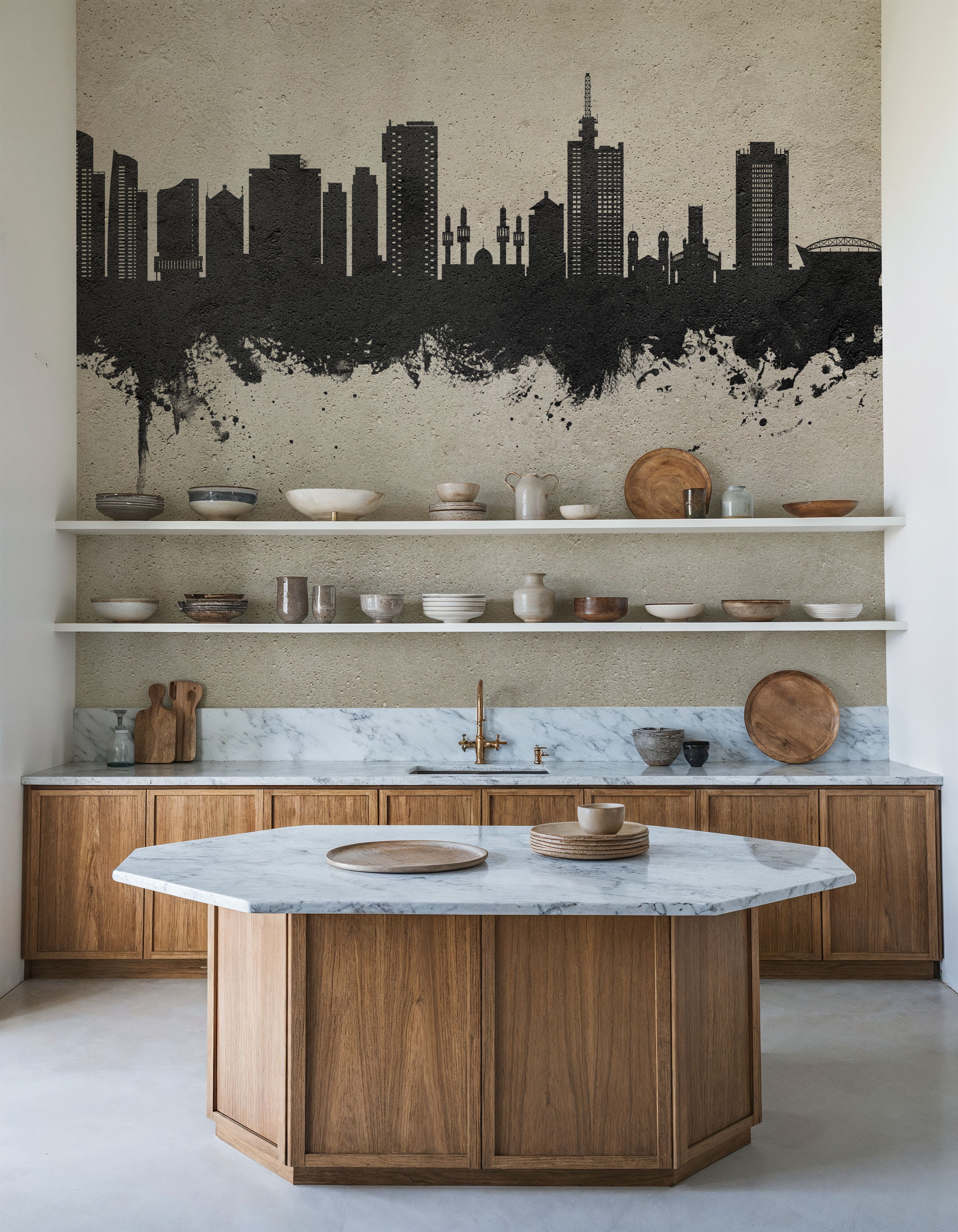 Lagos Nigeria Skyline Concrete