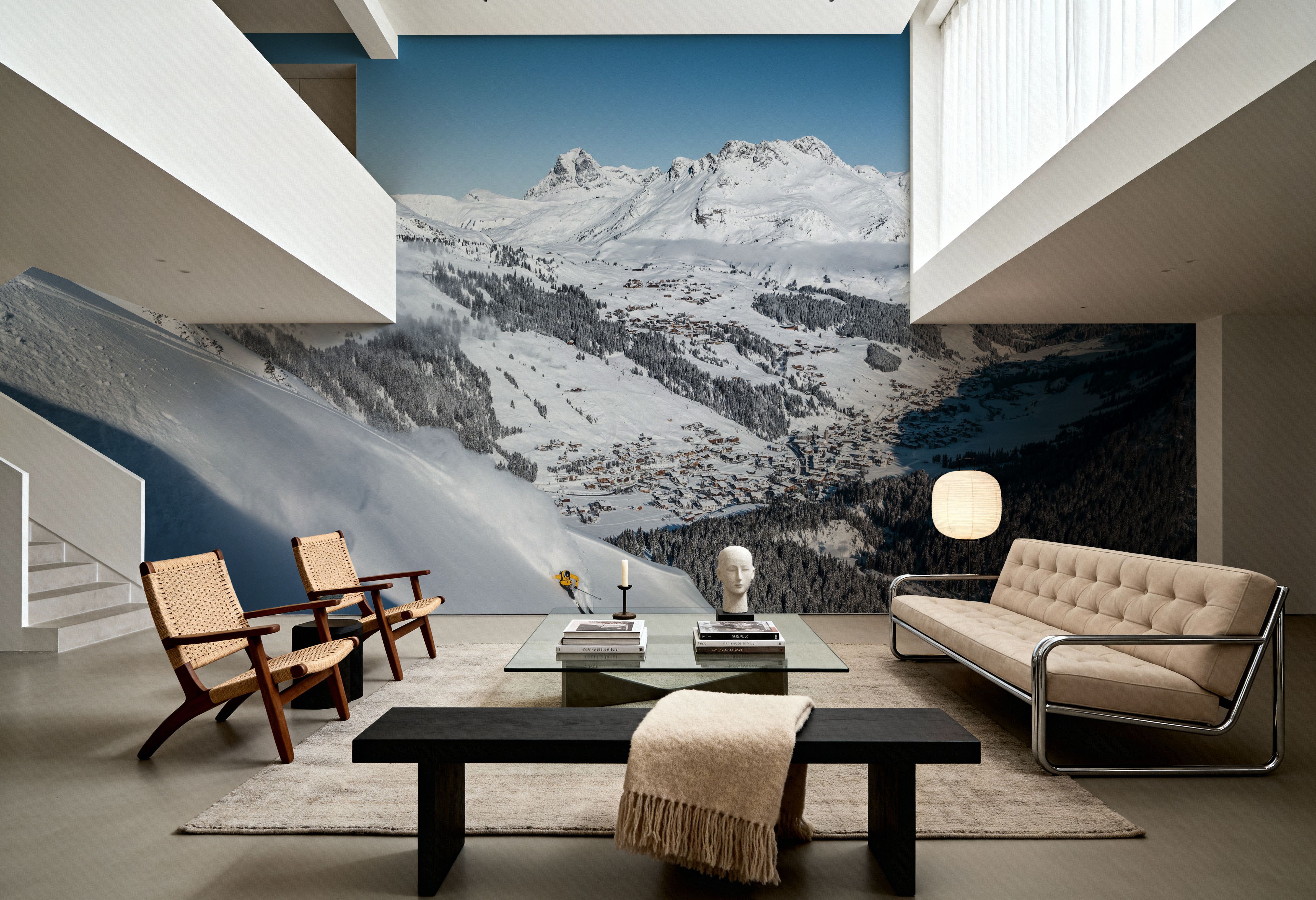 Skiing the Alps, Wallpaper