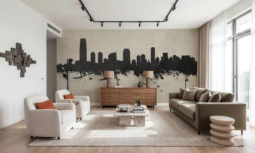 Jersey City New York Skyline Concrete