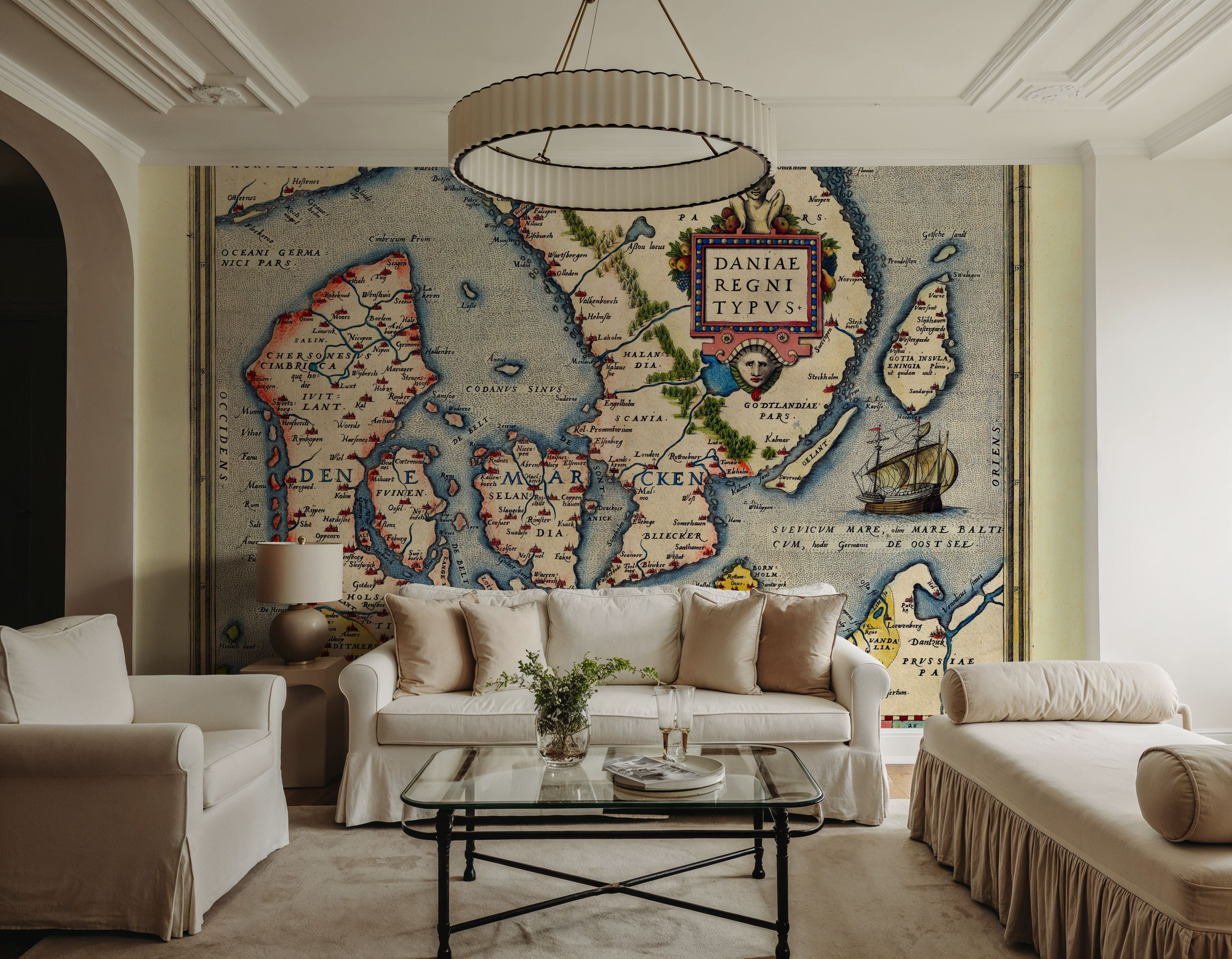 Old Map of Denmark 1570