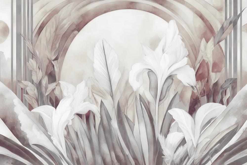 Irises at Sunrise Red