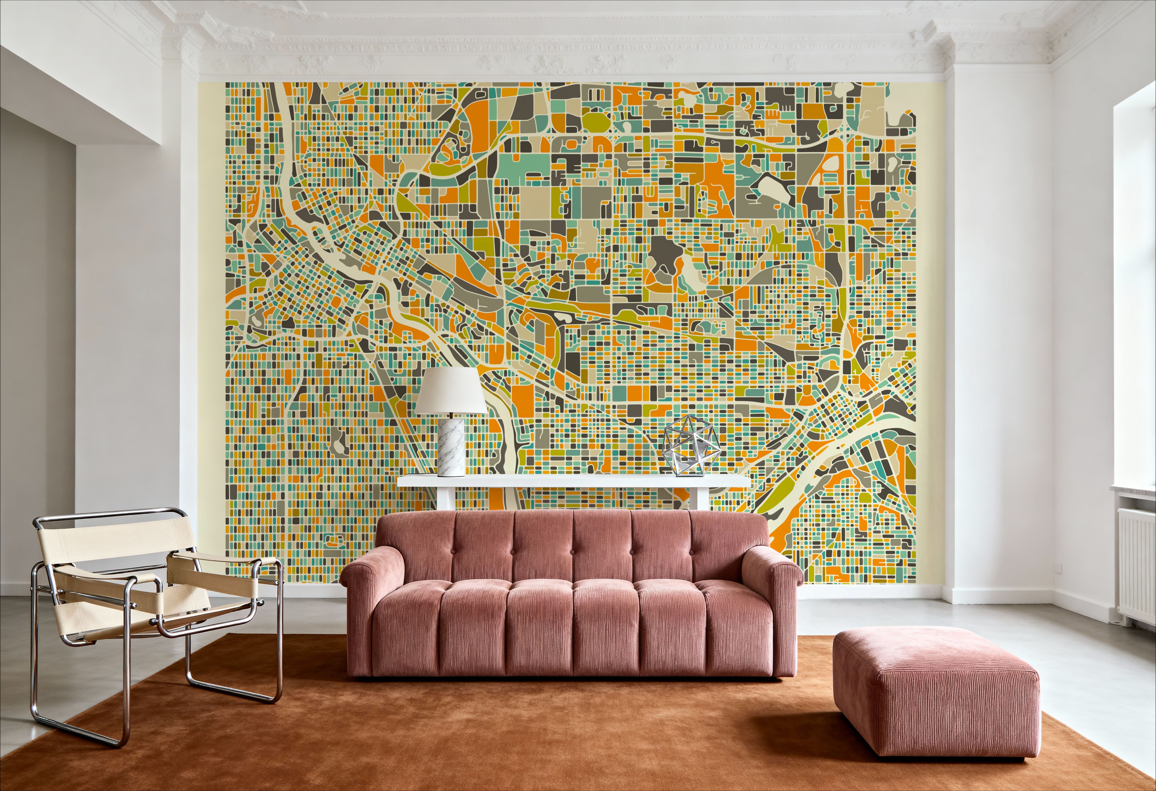 Modern Twin Cities, Wallpaper