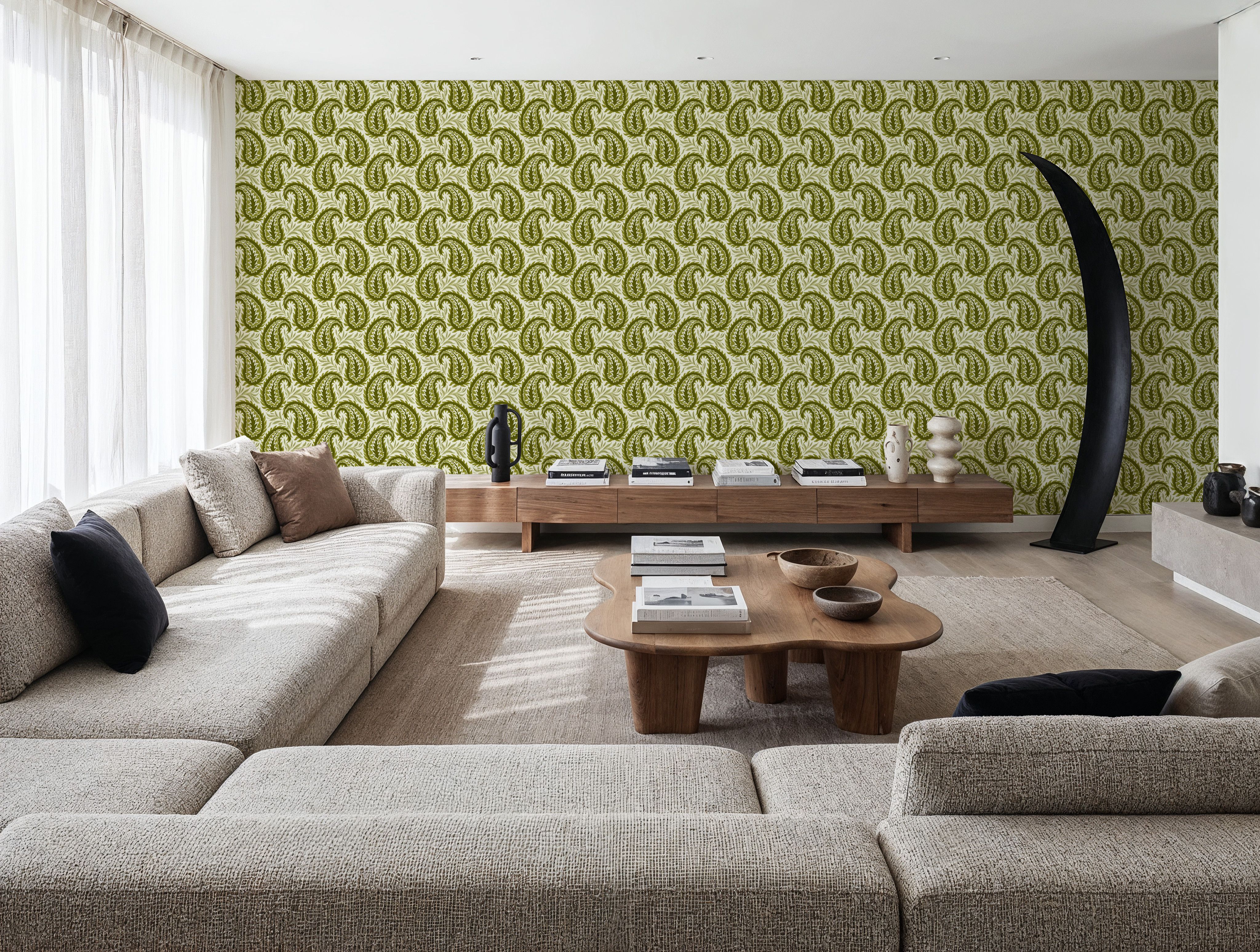 Botanical Paisley, Olive