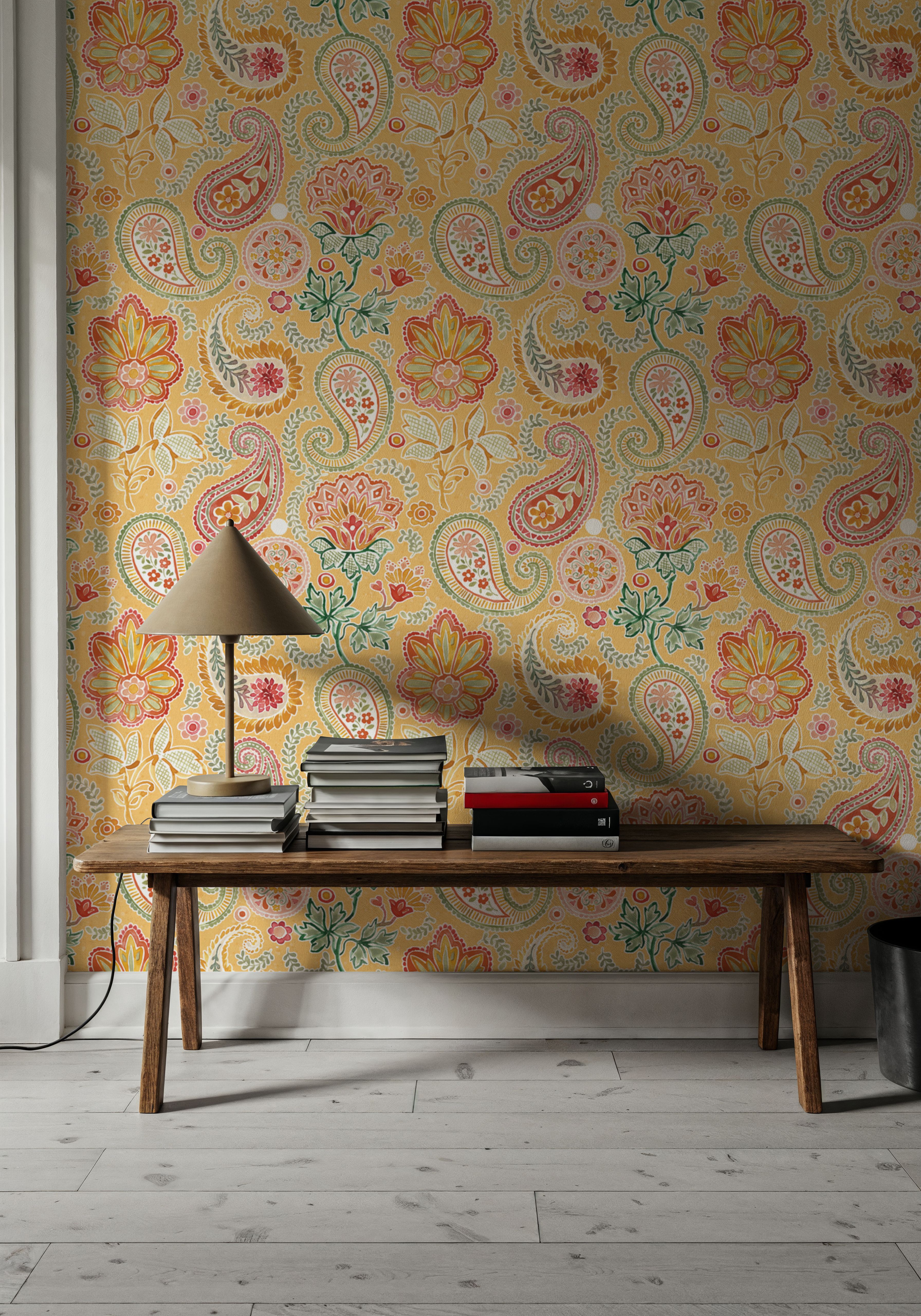 Harvest Paisley Mini Yellow