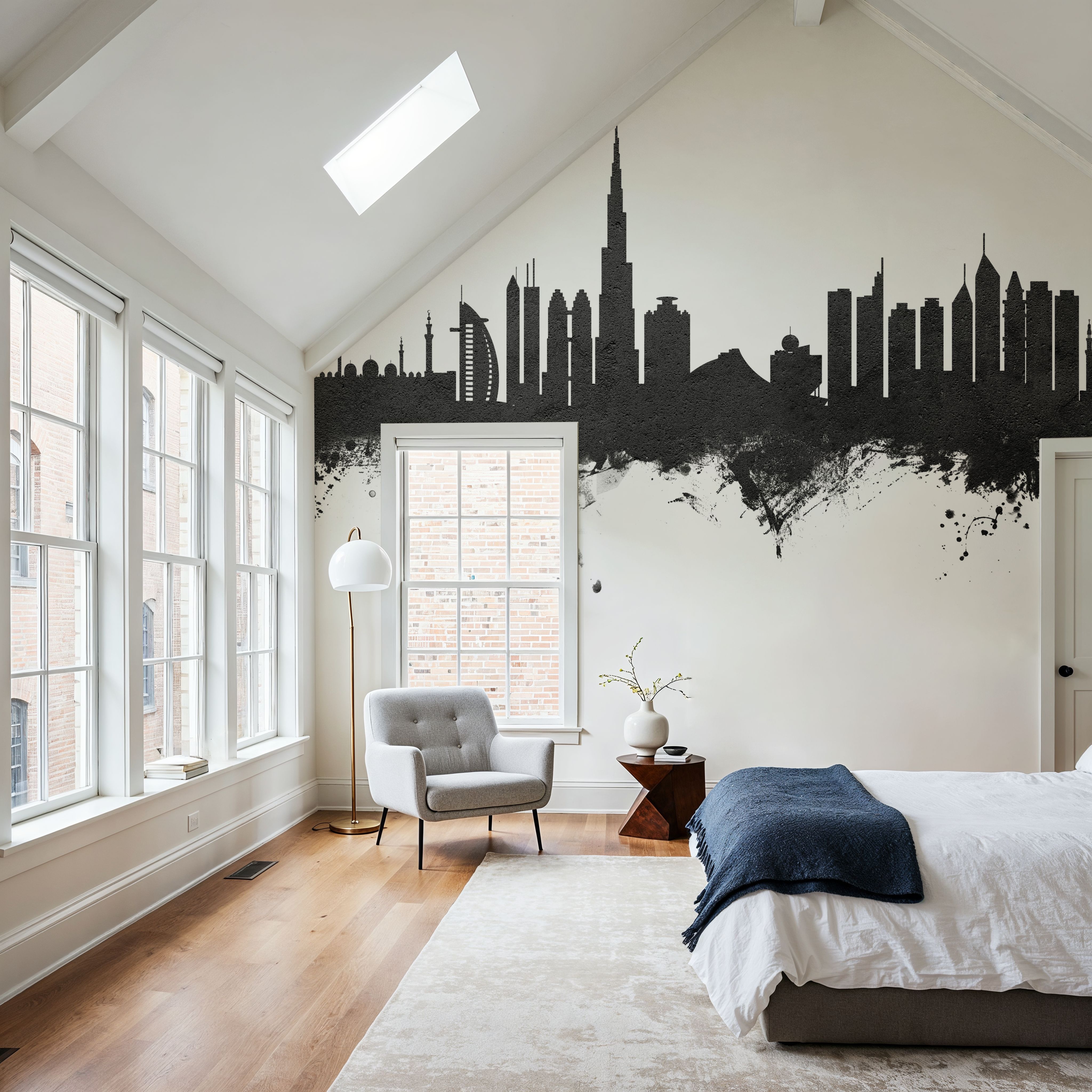 Dubai Skyline Black & White