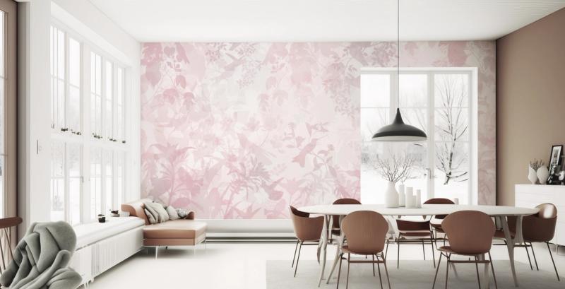 Watermark Birds premium wallpaper mural | Wallism | A creative ...