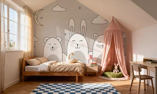 Sleeping Bunny Gray