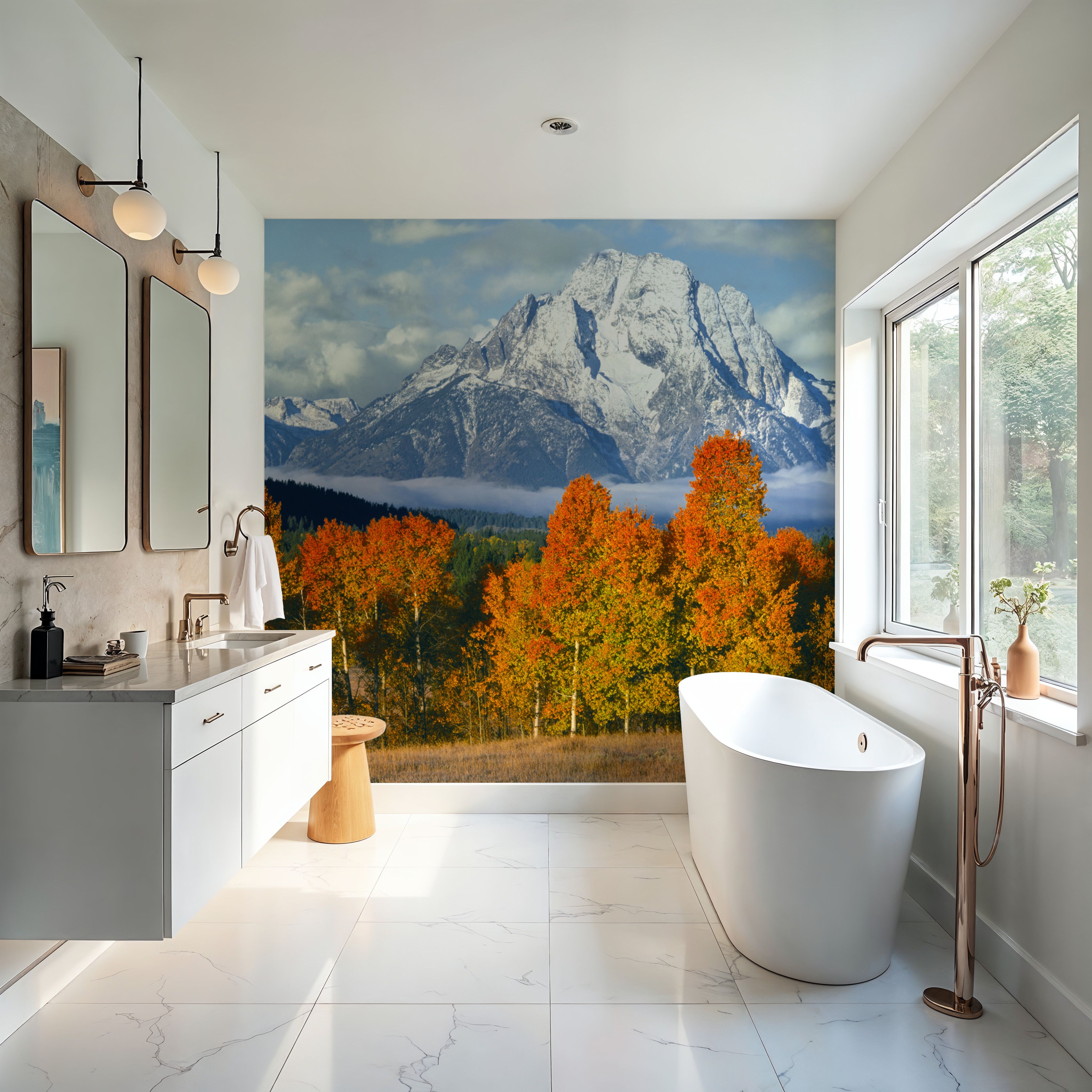 Misty Autumn Peaks