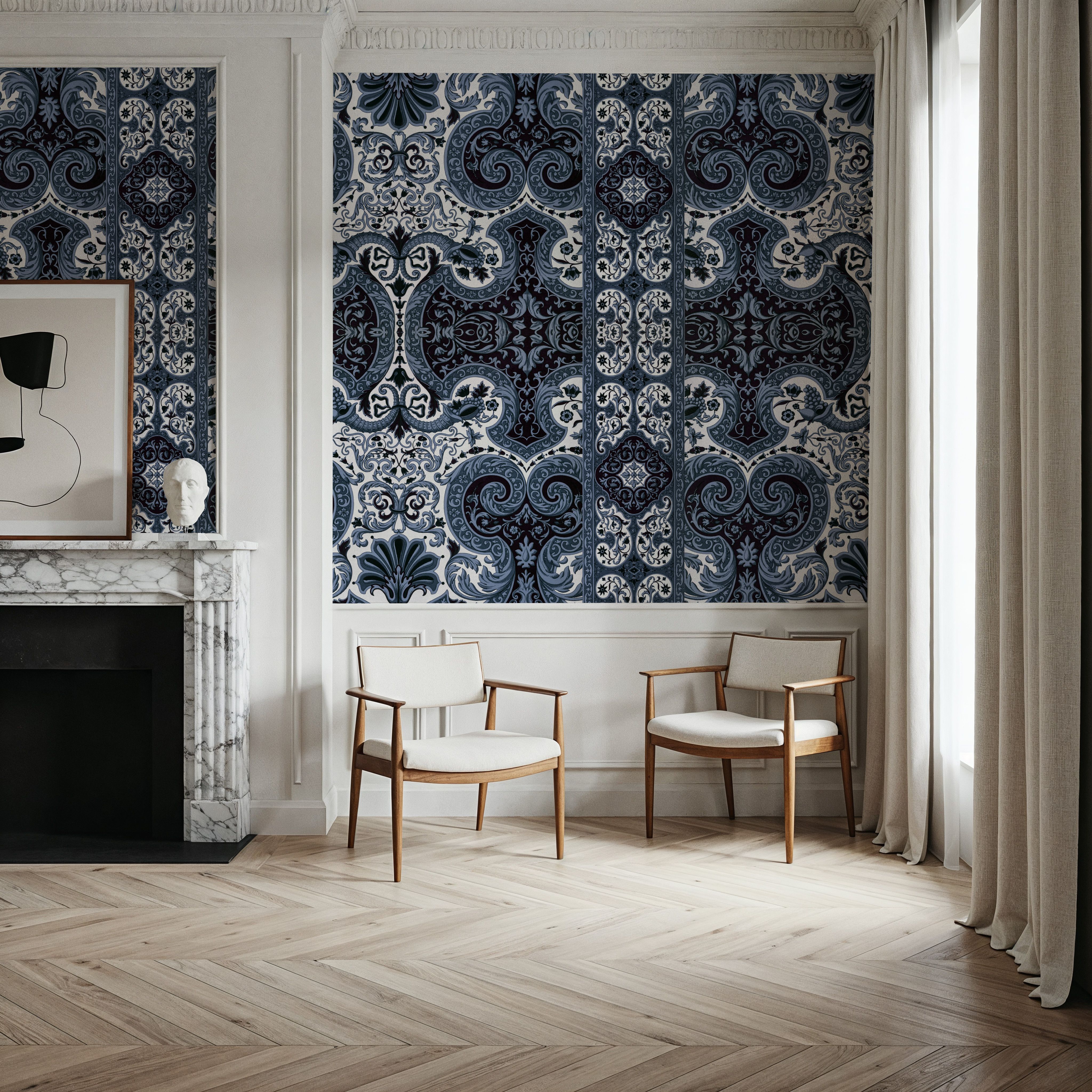 Golden Versailles, French Blue