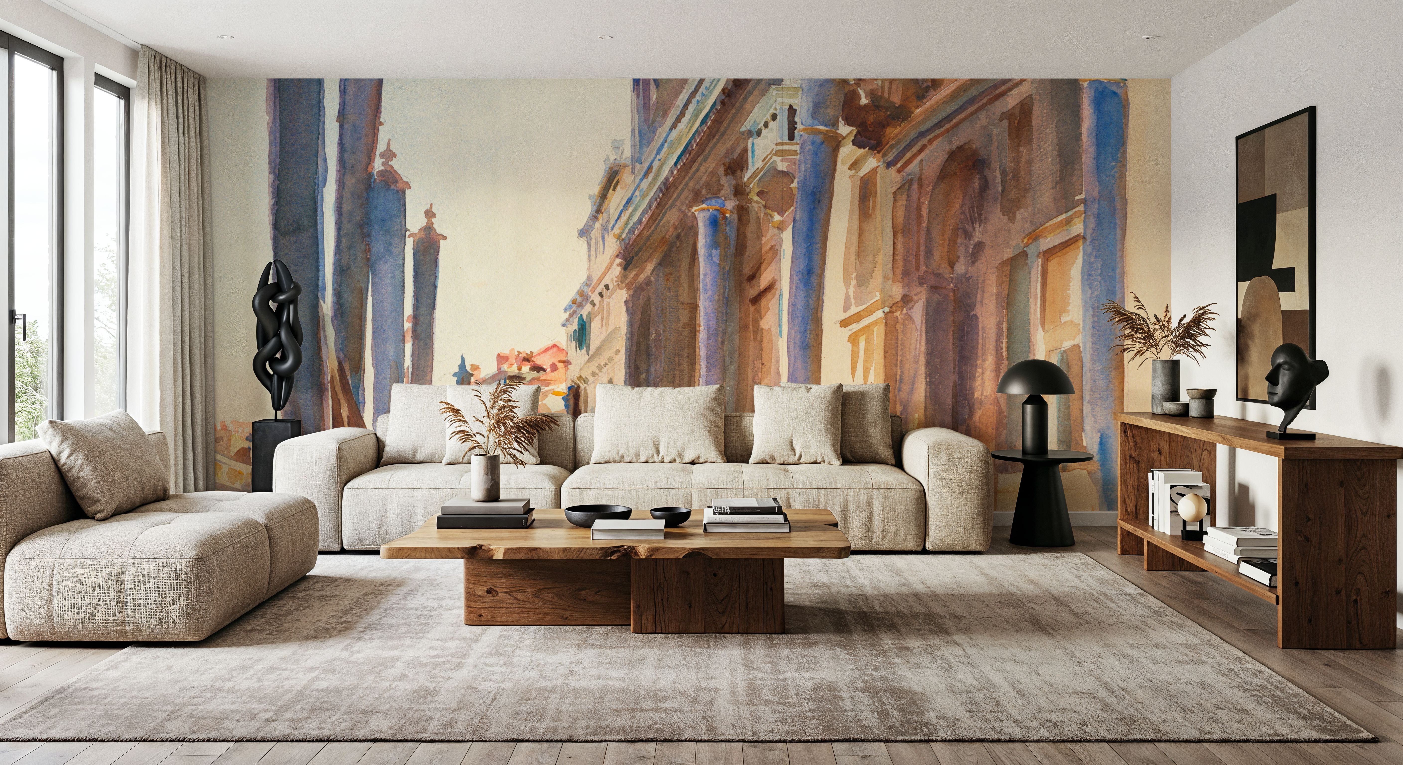 Gondola Moorings on the Grand Canal 