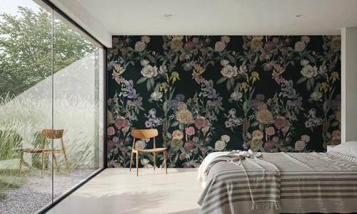 Floral Gaze, Dark Green